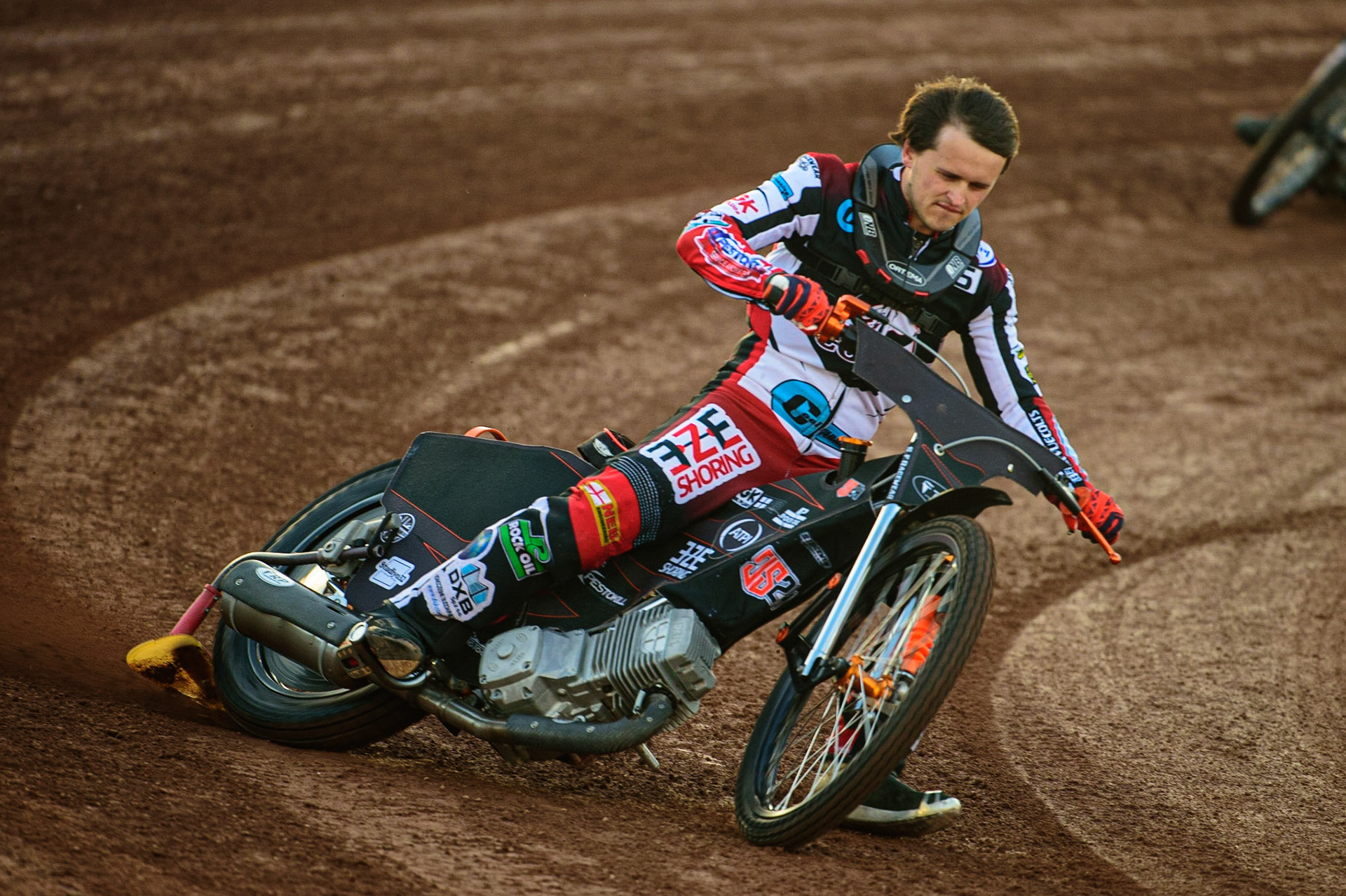 Jack Smith  on the pre-match parade lap during the National Development League match between Belle Vue Aces and Leicester Lions at the National Speedway Stadium, Manchester on Friday 19th August 2022. (Credit: Ian Charles | MI News)