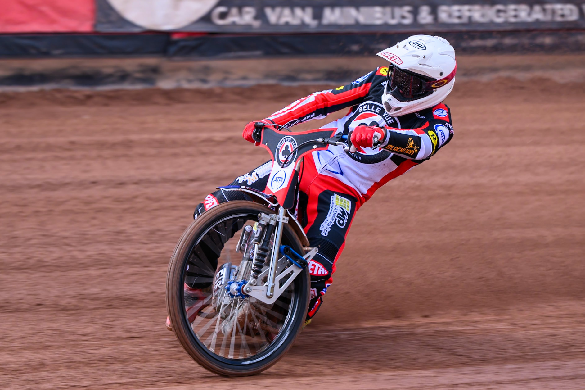 Peter Kildemand of Belle Vue Aces in action during the Belle Vue Aces Media Day at the National Speedway Stadium, Manchester on Wednesday 11th March 2026. (Photo: Ian Charles | MI News)