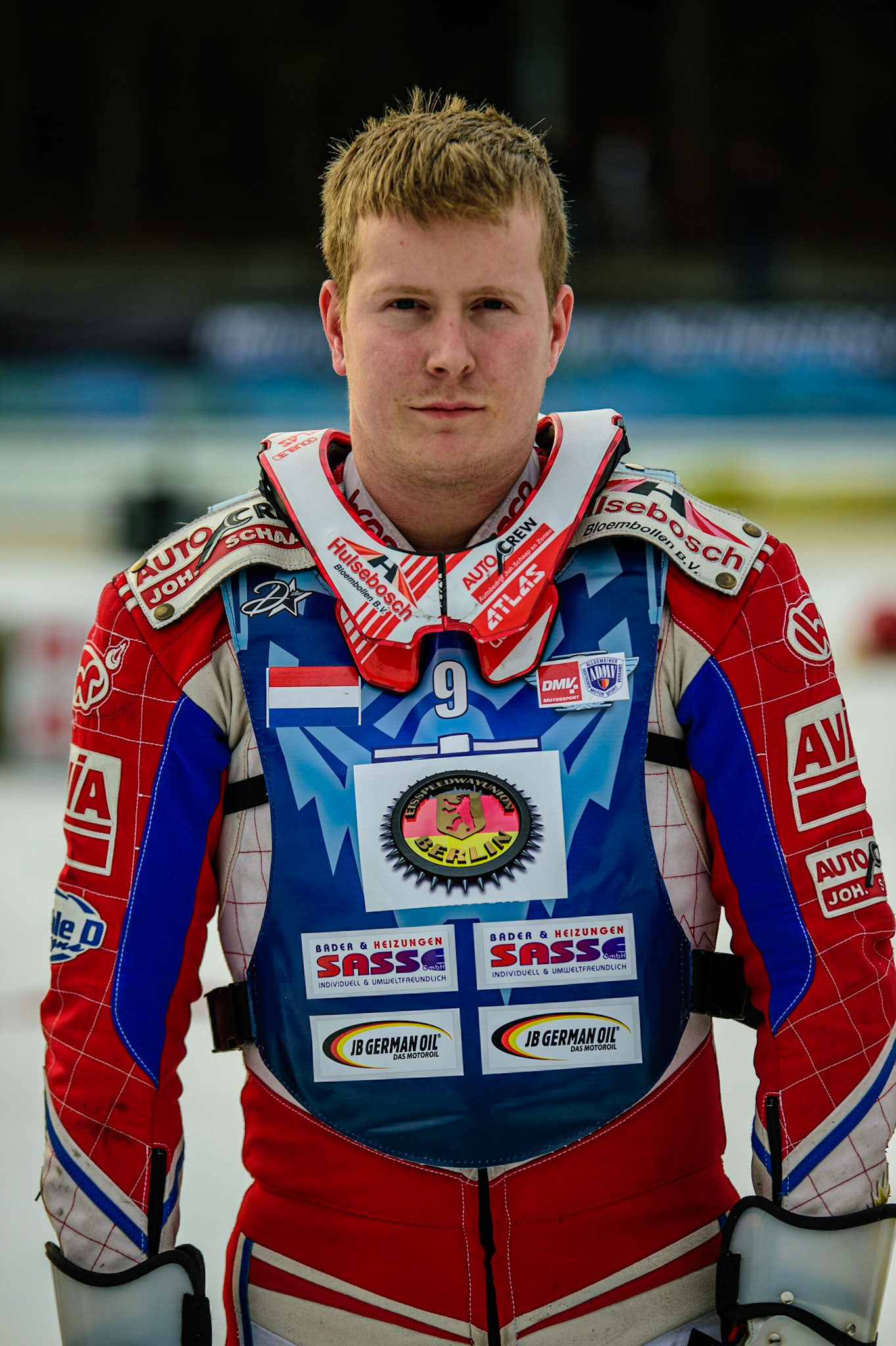 Niek Schaap (Netherlands)  during the German Individual Ice Speedway Championship at Horst-Dohm-Eisstadion, Berlin on Friday 3rd March 2023. (Photo: Ian Charles | MI News)