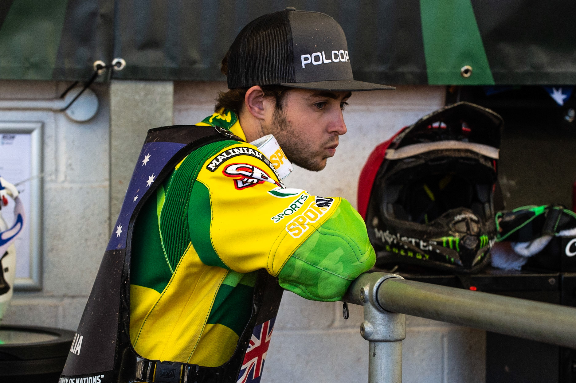 Photo: Ian Charles

Jaimon Lidsey waits for the call

Monster Energy FIM Speedway Of Nations, Race Off 2, Belle Vue National Speedway Stadium, Manchester 7 May  2019