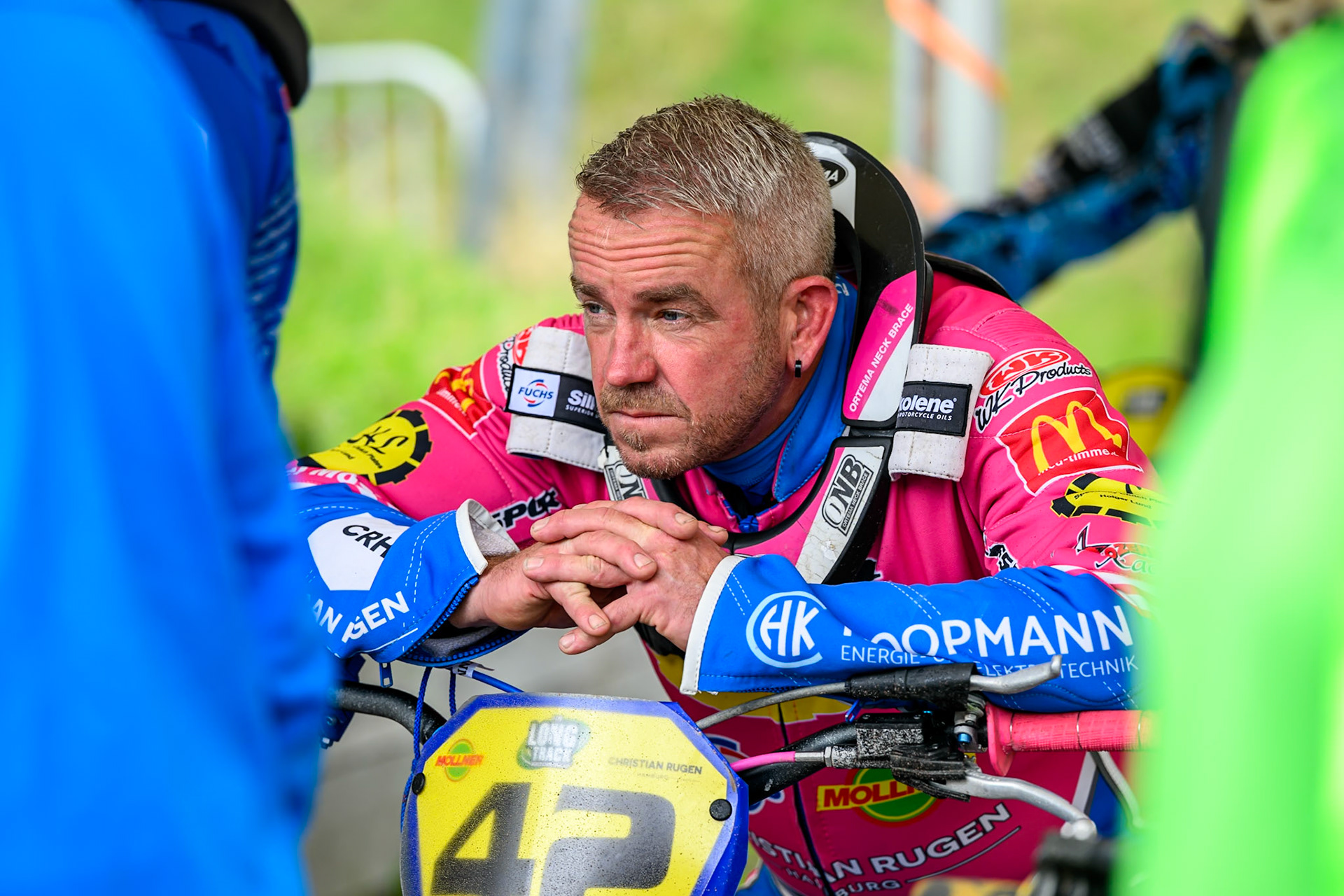Stephan Katt (42) of Germany during the FIM Long Track World Championship Final 4, at the Speed Centre Roden, Netherlands on Sunday 21st September 2025. (Photo: Ian Charles | MI News)