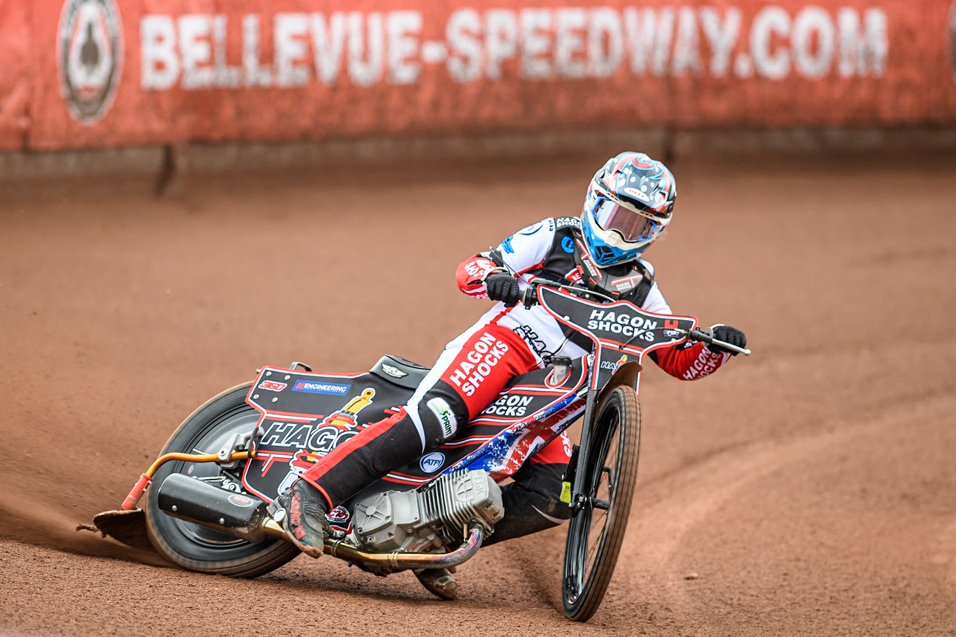 Belle Vue Colts' rider Sam Hagon in action during the Belle Vue Aces Media Day at the National Speedway Stadium, Manchester on Monday 11th March 2024. (Photo: Ian Charles | MI News)