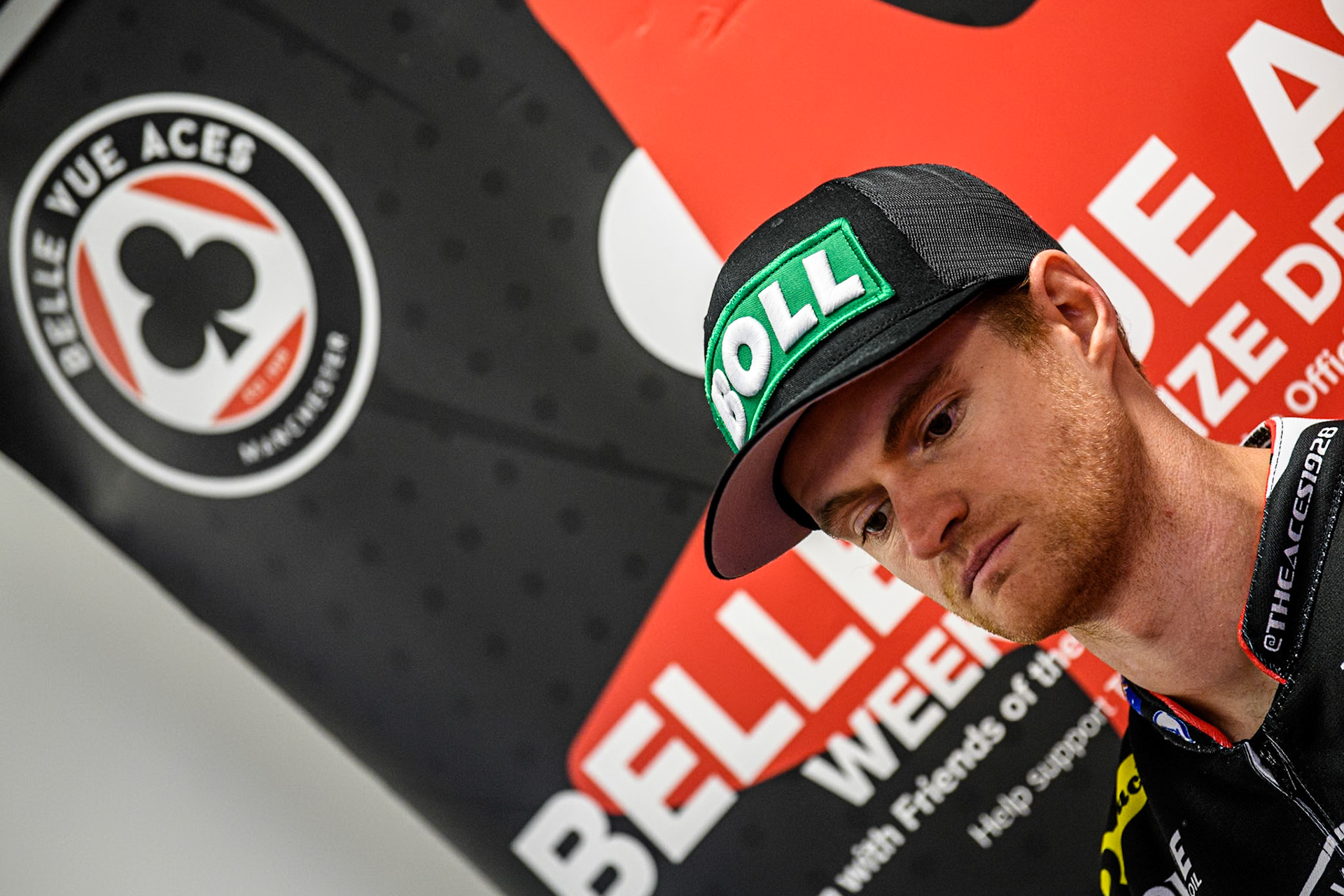 Brady Kurtz during the Belle Vue Aces Media Day at the National Speedway Stadium, Manchester on Wednesday 12th March 2025. (Photo: Ian Charles | MI News)