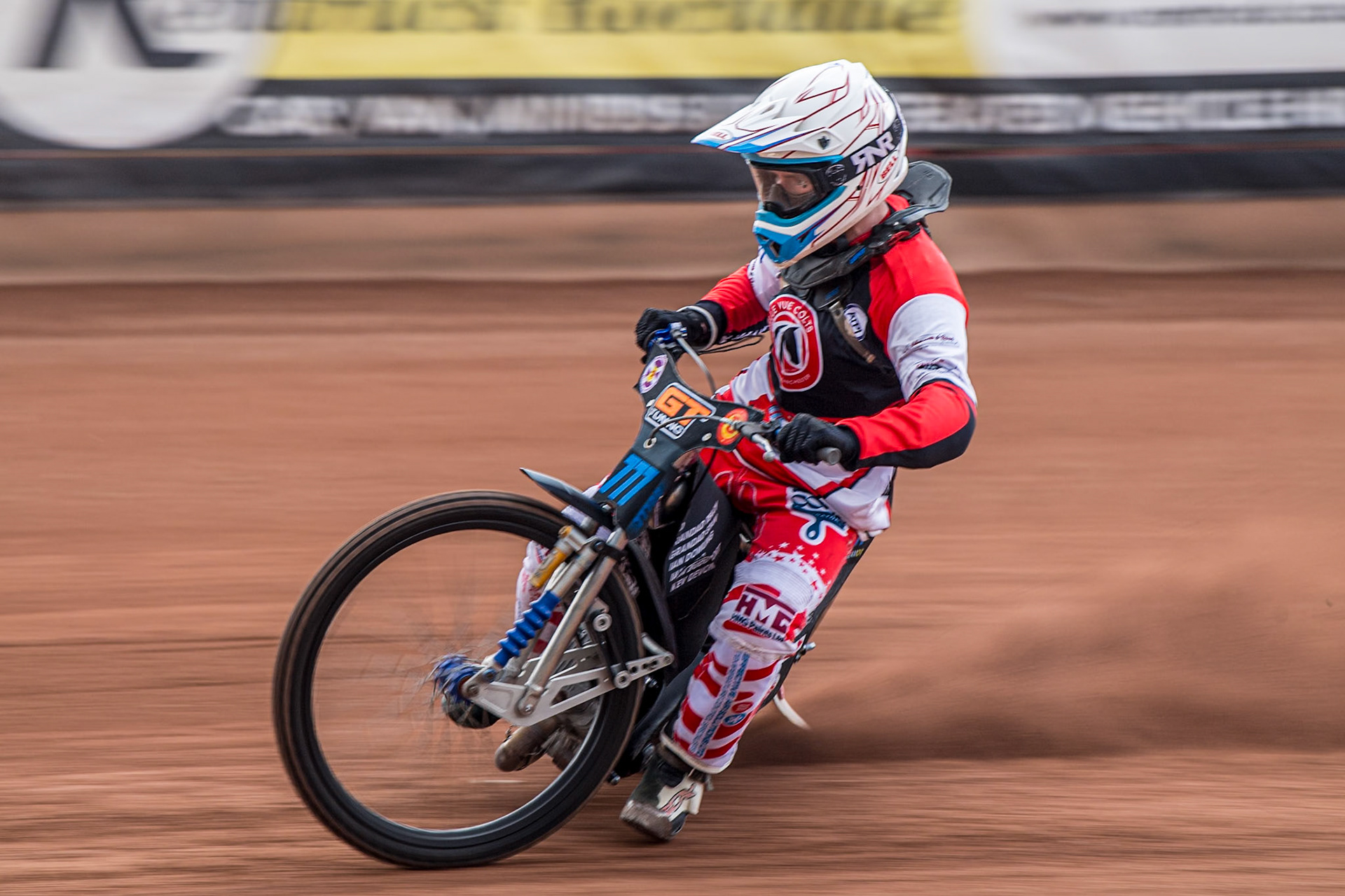 Billy Budd in action during the Belle Vue Aces Media Day at the National Speedway Stadium, Manchester on Wednesday 12th March 2025. (Photo: Ian Charles | MI News)