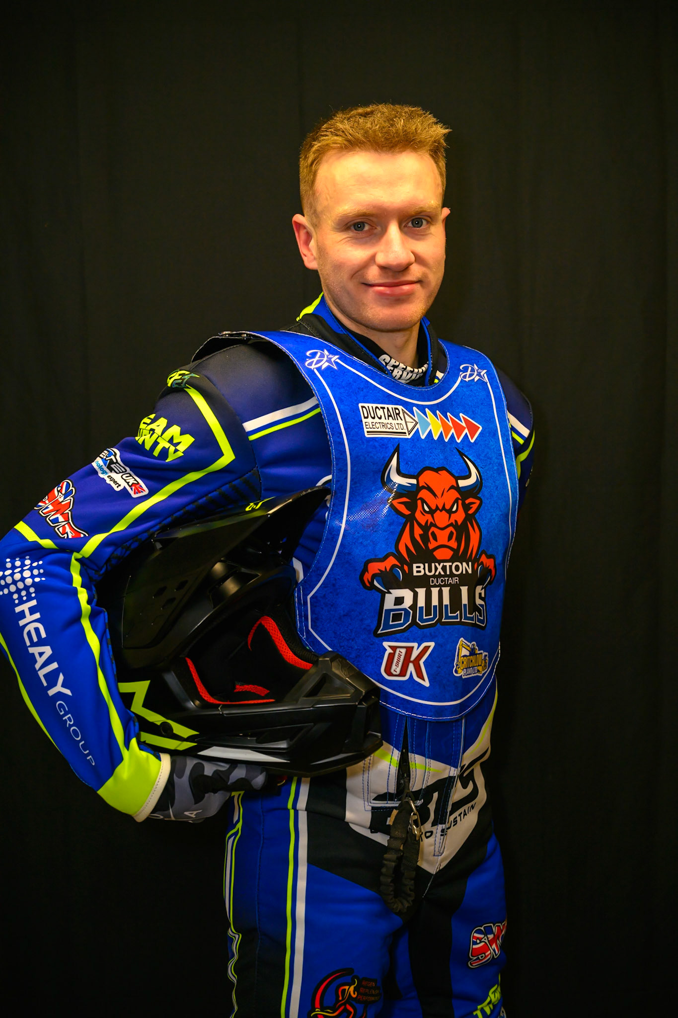 Arran Butcher during Buxton Bulls Press and Practice at Hi-Edge Speedway, Buxton on Monday 30th March 2026. (Photo: Ian Charles | MI News)