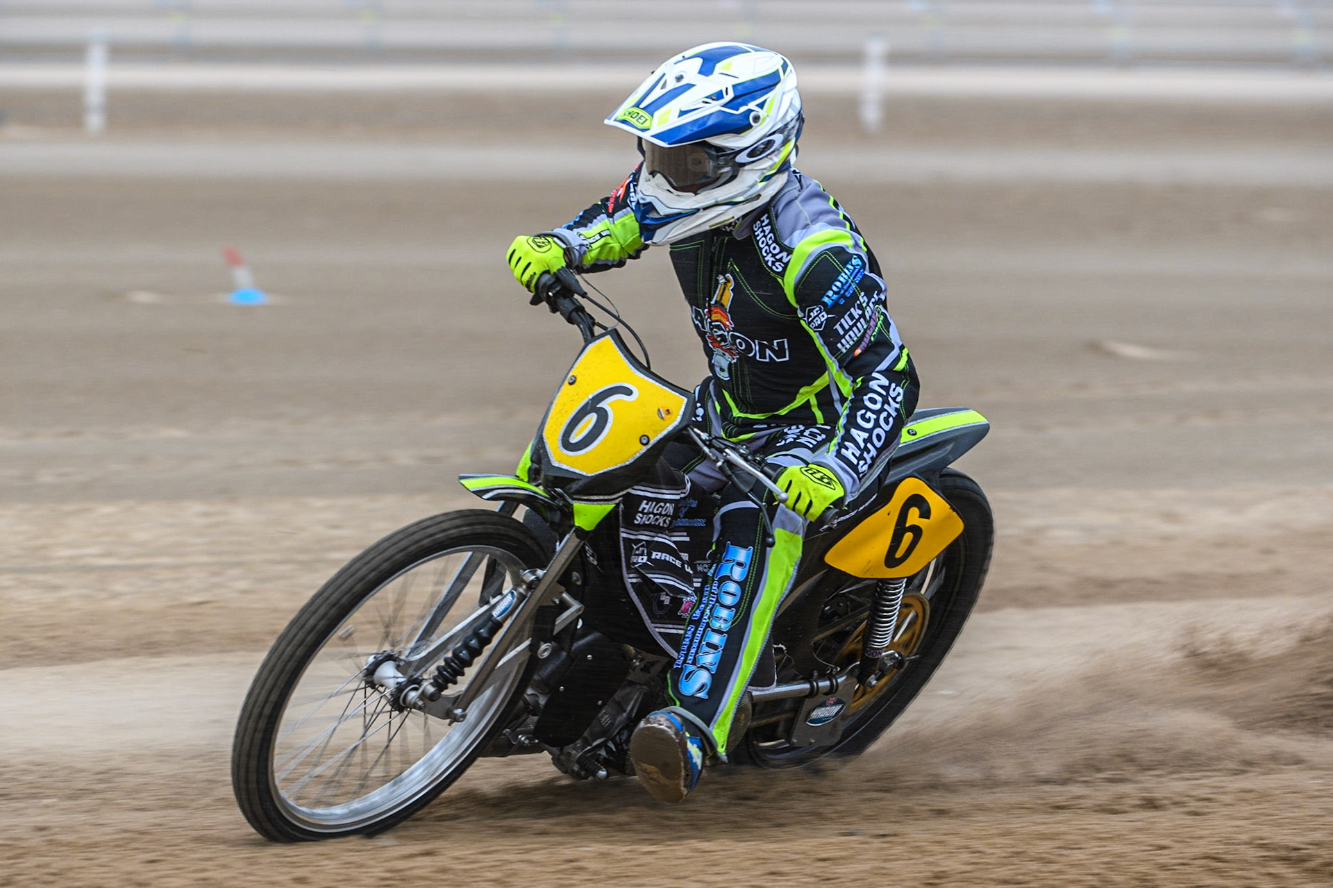Edward Kennett (6) in Practice during the Fylde ACU British Sand Racing Masters Championship at  St Annes on Sea, Lancashire on Sunday 30th July 2023. (Photo: Ian Charles | MI News)