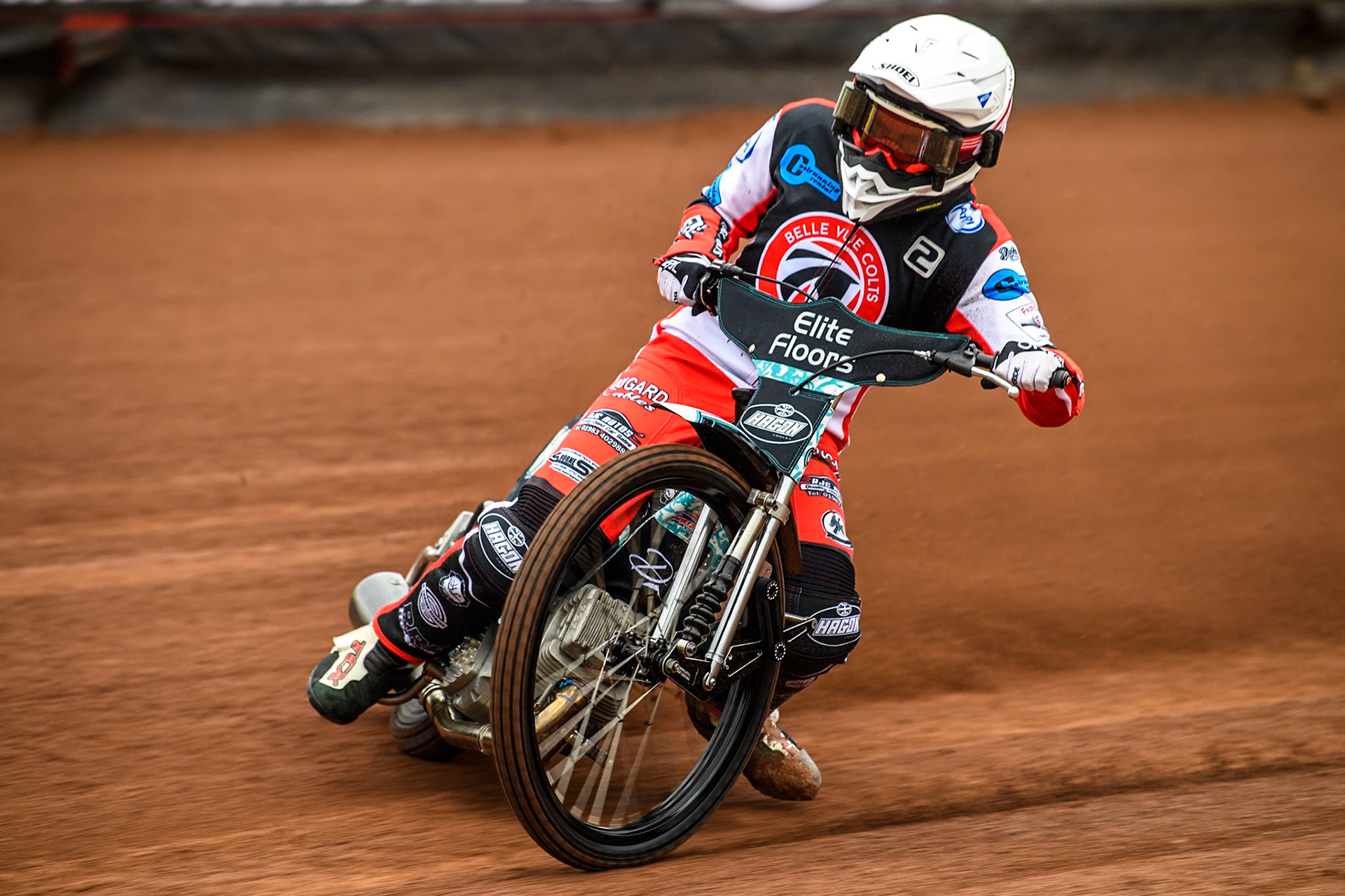 Belle Vue Colts' rider Chad Wirtzfeld  in action during the Belle Vue Aces Media Day at the National Speedway Stadium, Manchester on Monday 11th March 2024. (Photo: Ian Charles | MI News)