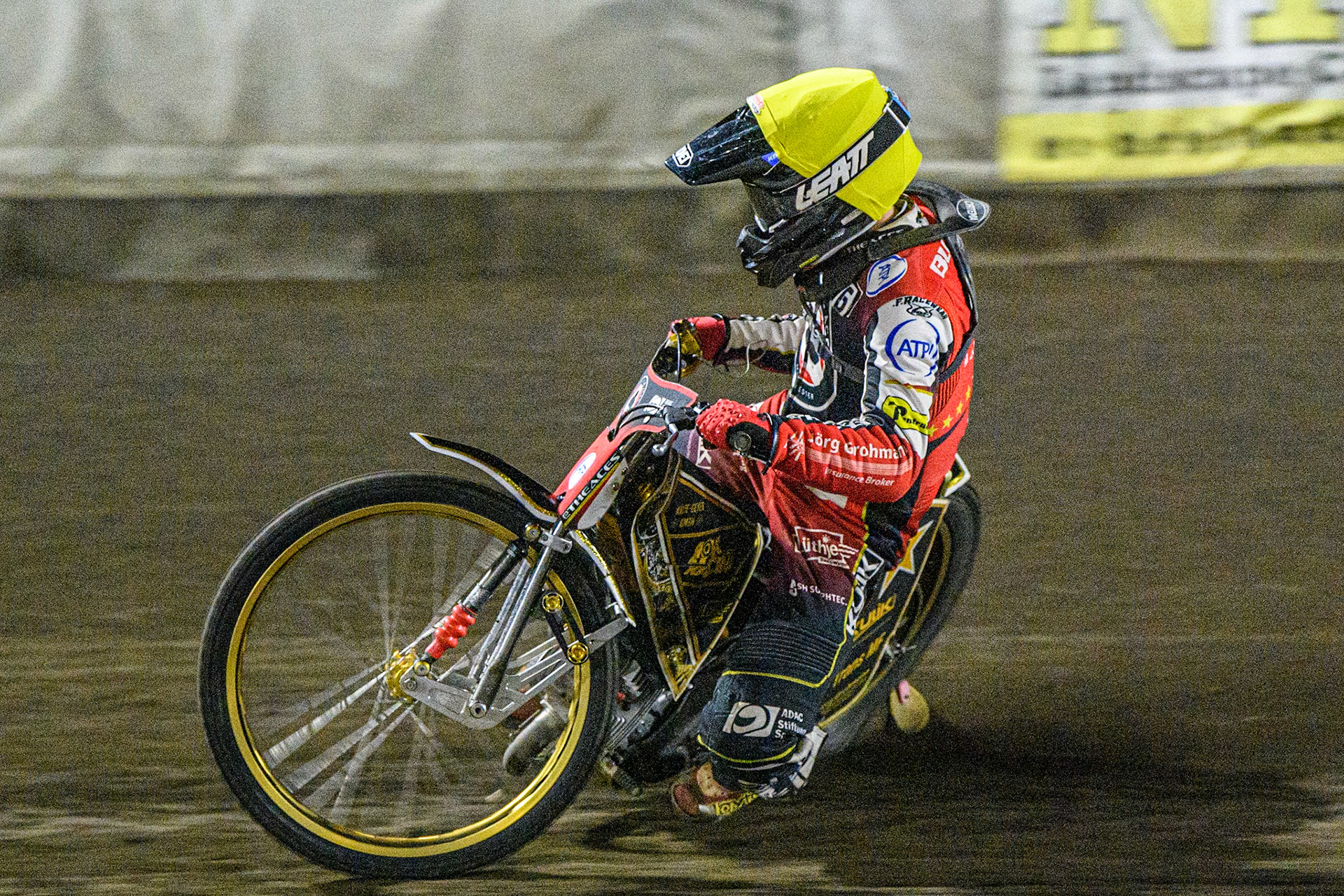 Norick Blodorn in action for Belle Vue ATPI Aces  during the Sports Insure Premiership match between King's Lynn Stars and Belle Vue Aces at the Adrian Flux Arena, King's Lynn on Thursday 24th August 2023. (Photo: Ian Charles | MI News)