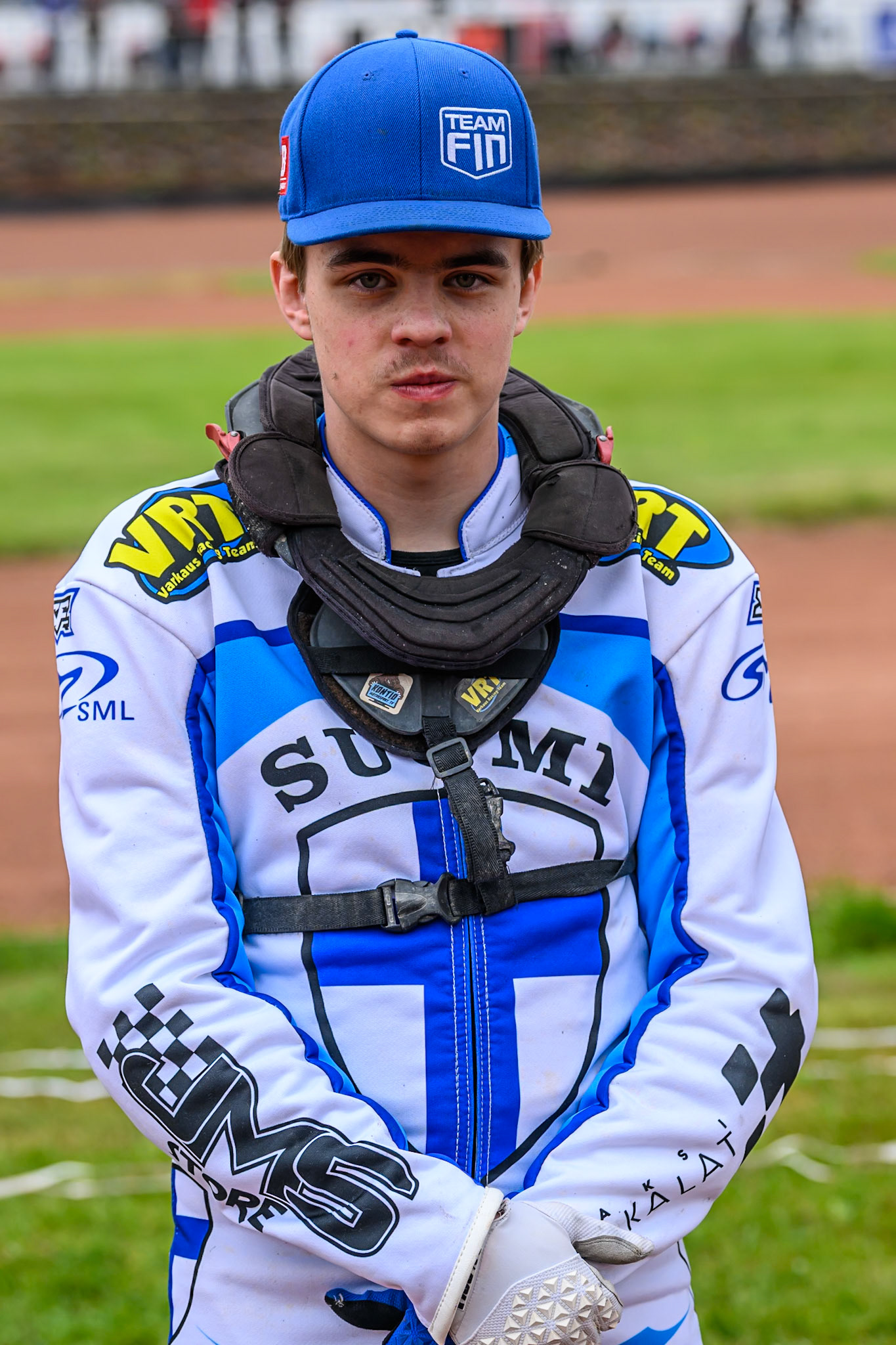 Otto Raak of Finland during the FIM SGP2 Qualifying Round at the Peugeot Ashfield Stadium in Glasgow on Saturday 24th May 2025. (Photo: Ian Charles | MI News)