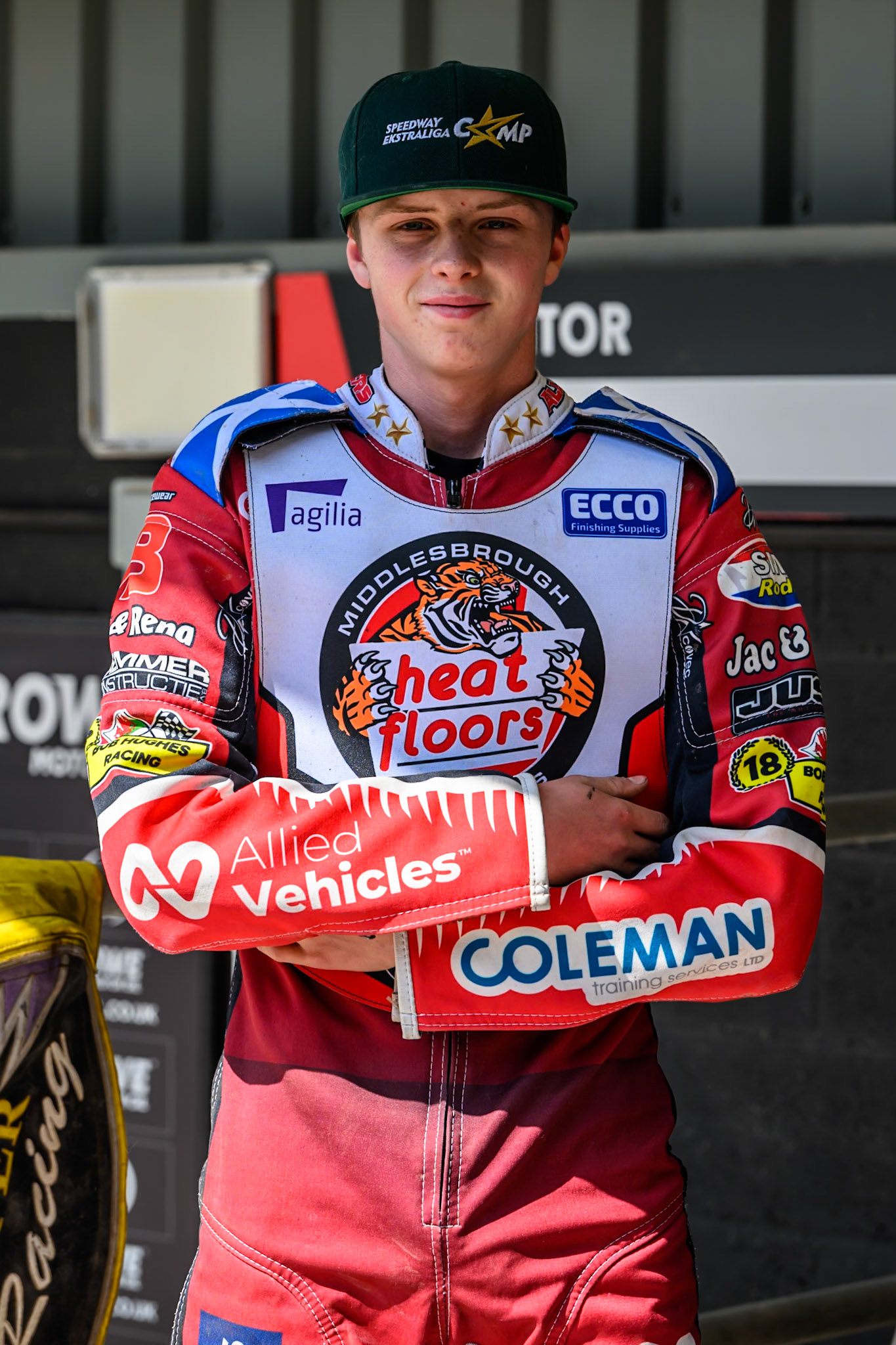Stene Pijper of Middlesborough Tigers during the WSRA National Development League match between Belle Vue Colts and Middlesbrough Tigers at the National Speedway Stadium, Manchester on Sunday 10th August 2025. (Photo: Mark Fletcher | MI News)