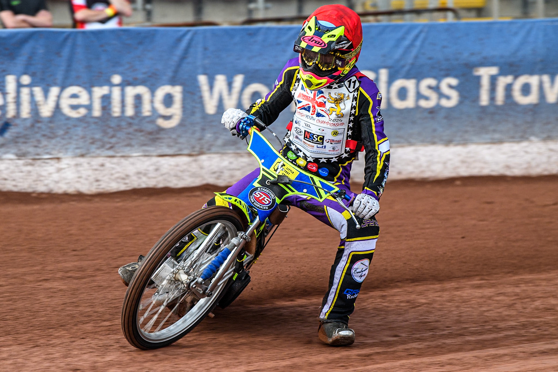 Liam Cox (500cc)   in action during the British Youth 500cc Championships at the National Speedway Stadium, Manchester on Friday 2nd August 2024. (Photo: Ian Charles | MI News)