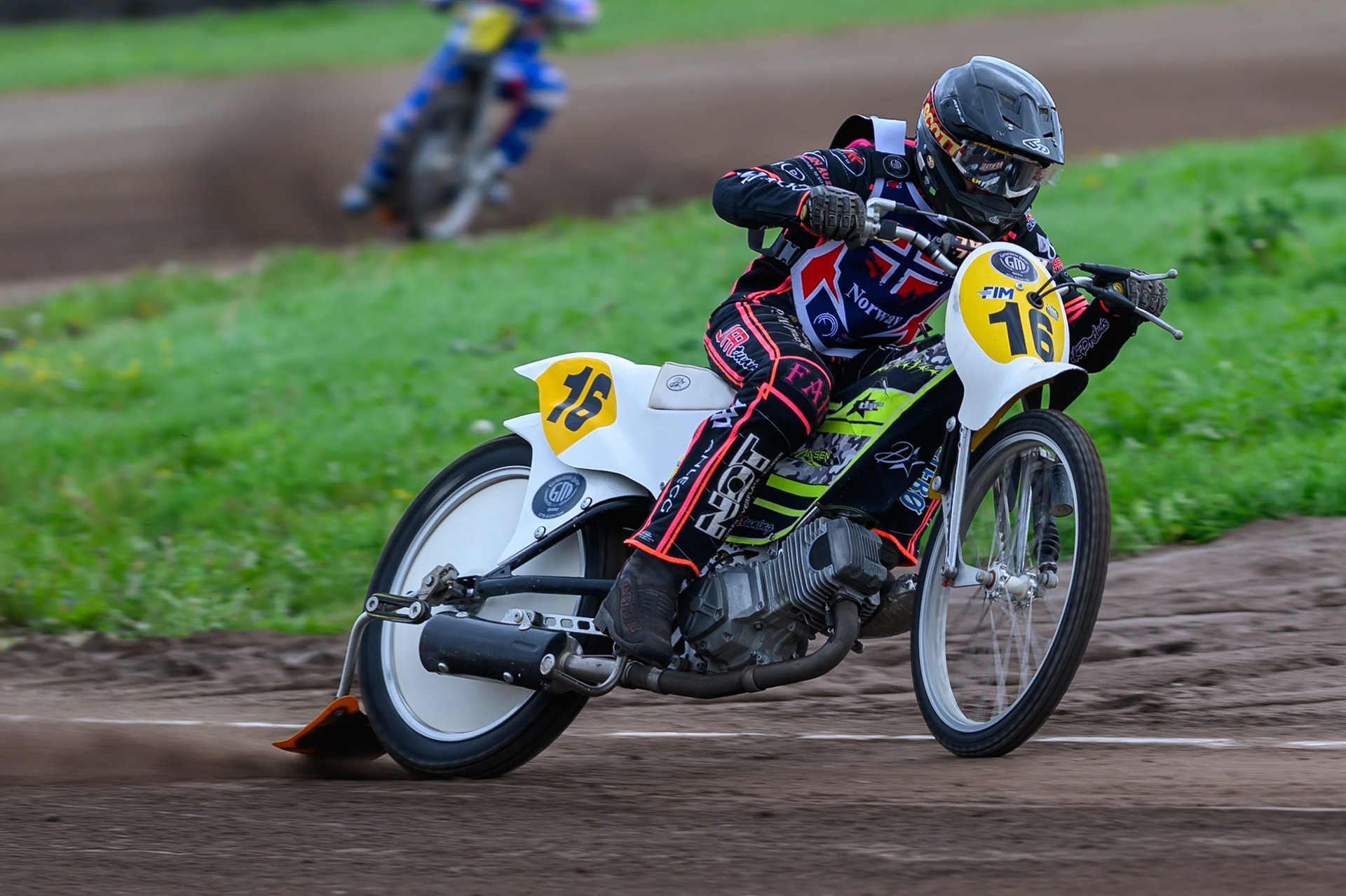 Glenn Moi (16) of Norway during practice for  the FIM Long Track of Nations 2026 at the Speed Centre Roden in the Netherlands on Sunday 20th September 2026. (Photo: Ian Charles | MI News)