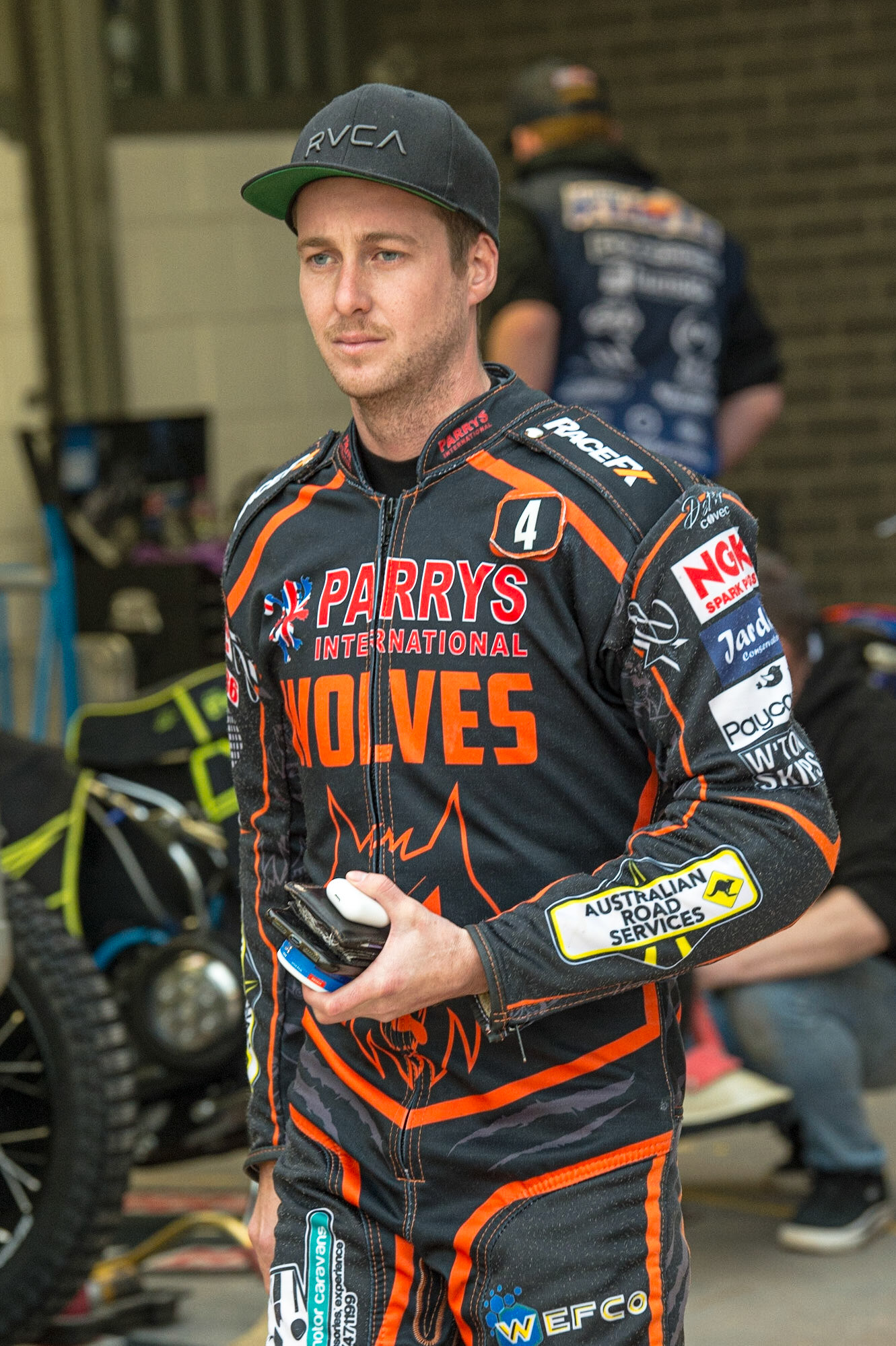 MANCHESTER, UK. JUN 13TH Ryan Douglas  of Wolverhampton Parrys International Wolves  during the SGB Premiership match between Belle Vue Aces and Wolverhampton  Wolves at the National Speedway Stadium, Manchester on Monday 13th June 2022. (Credit: Ian Charles | MI News)