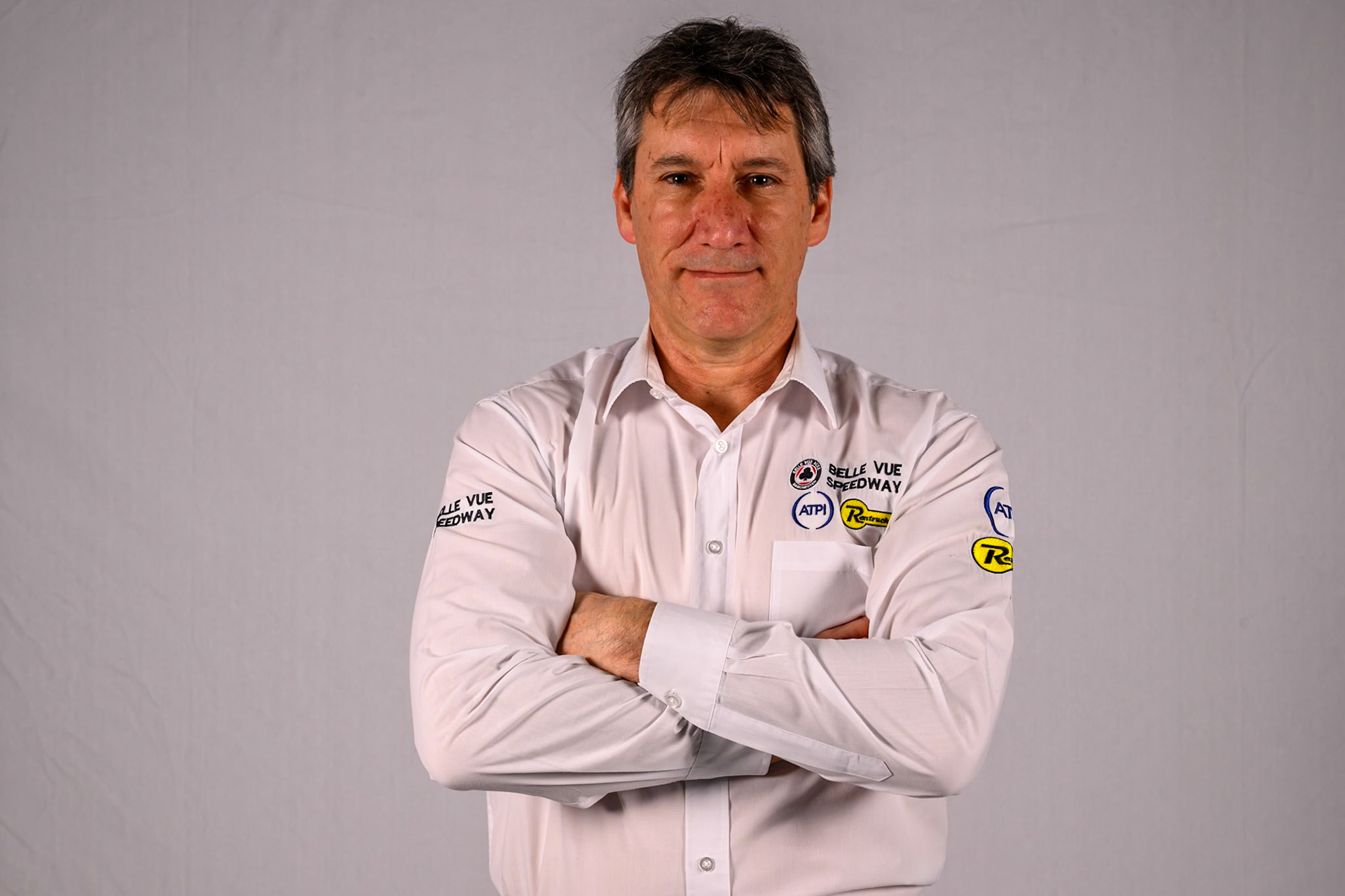 Mark Lemon, Team Manager of Belle Vue Aces during the Belle Vue Aces Media Day at the National Speedway Stadium, Manchester on Wednesday 11th March 2026. (Photo: Ian Charles | MI News)