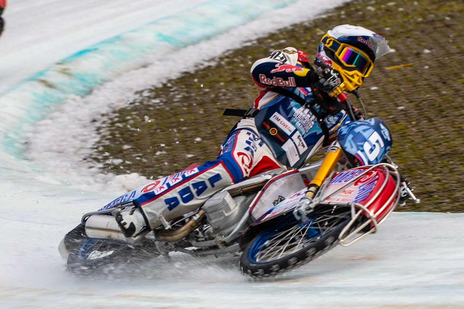 BERLIN GERMANY  - March 1  Daniil Ivanov of Russia in action   during the Ice Speedway of Nations at the Horst-Dohm-Eisstadion, Berlin,  on Sunday 1 March 2020. (Credit: Ian Charles | MI News)