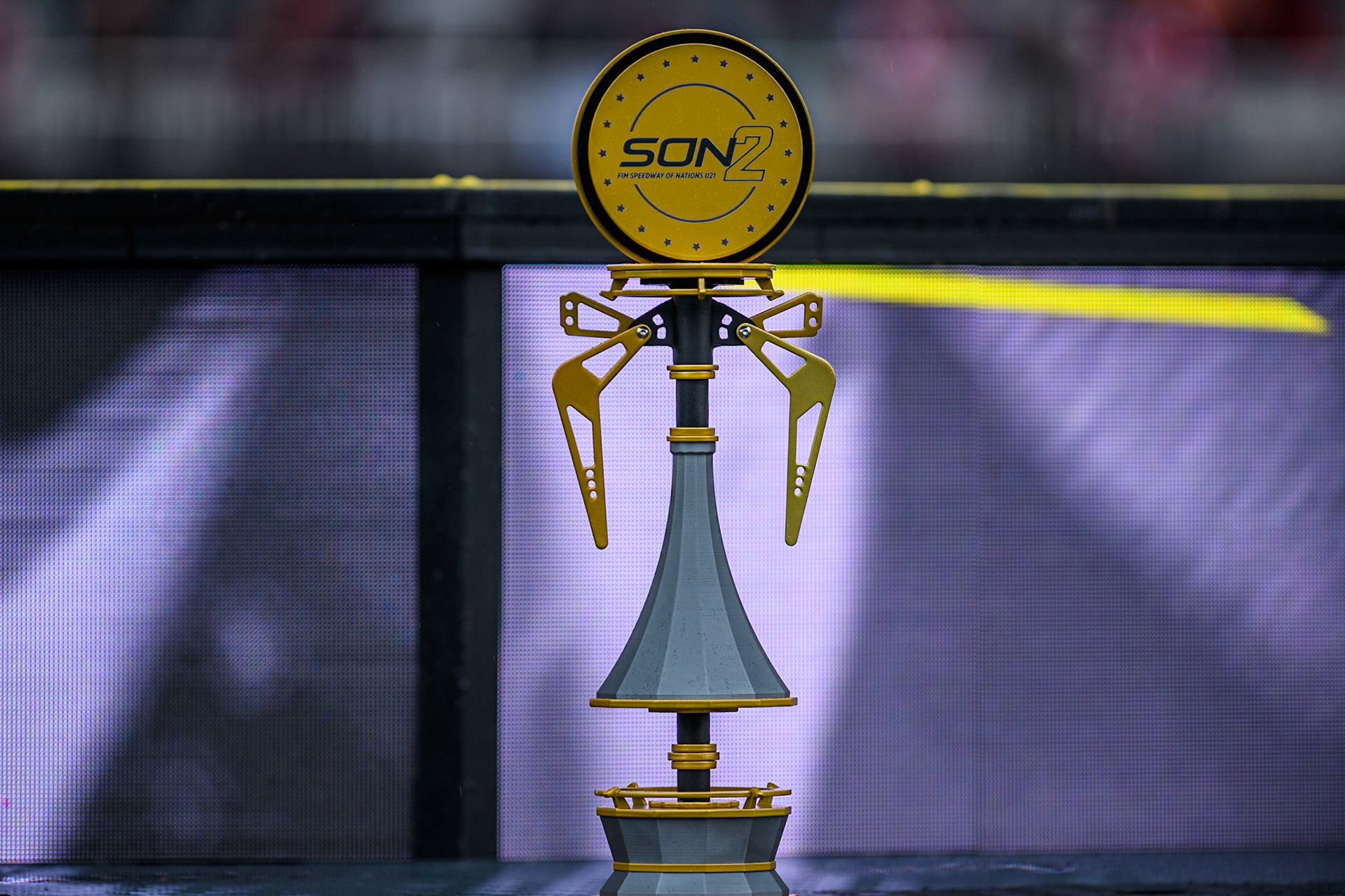 The SGP 2 Trophy during the Monster Energy FIM Speedway of Nations 2 (Under 21) Final at the National Speedway Stadium, Manchester on Friday 12th July 2024. (Photo: Ian Charles | MI News)