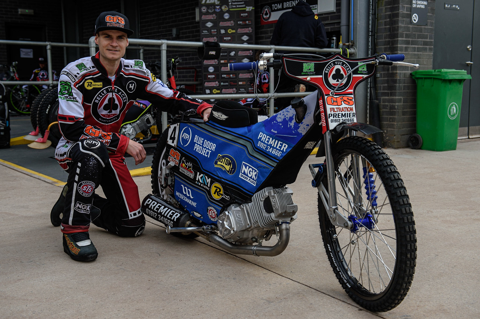 Photo: Ian CharlesSteve Worrall - Belle Vue AcesBelle Vue Press &amp; Practice, , National Speedway Stadium, Manchester Thursday  13  May  2021