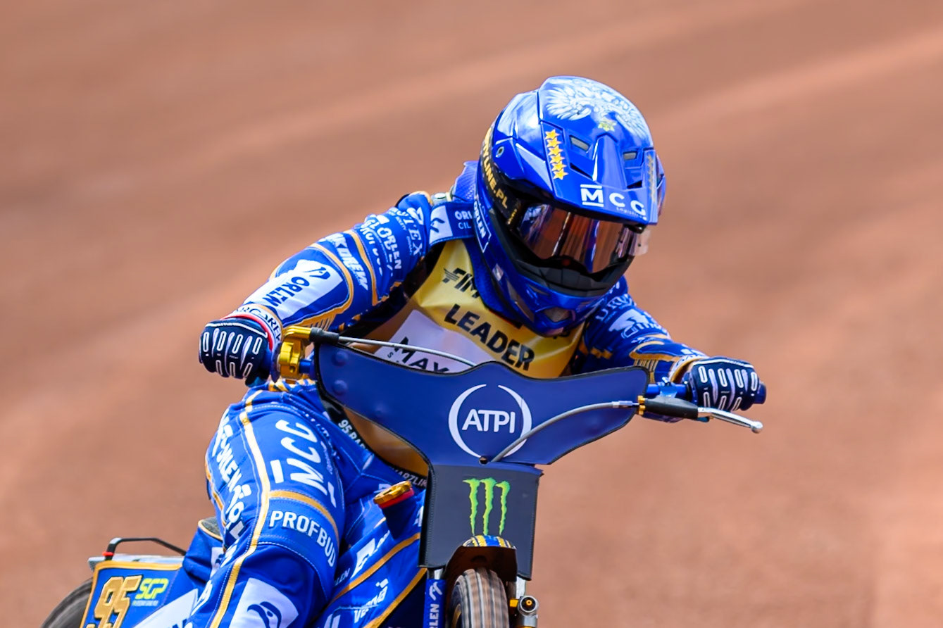 Bartosz Zmarzlik (95) of Poland during practice for the ATPI  FIM Speedway GP of Manchester at the National Speedway Stadium, Manchester on Friday 5th June 2026. (Photo: Ian Charles | MI News)