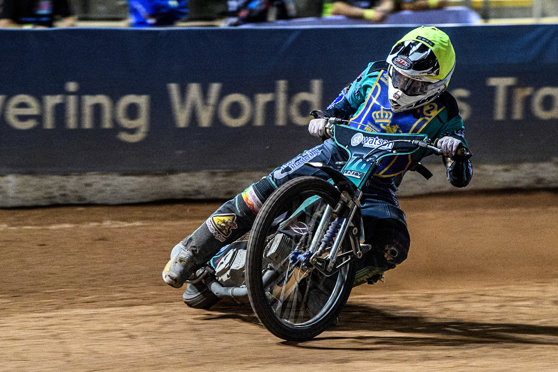 Edinburgh Monarchs' Mason Watson in action during the WSRA National Development League match between Belle Vue Aces and Edinburgh Monarchs at the National Speedway Stadium, Manchester on Friday 30th August 2024. (Photo: Ian Charles | MI News)