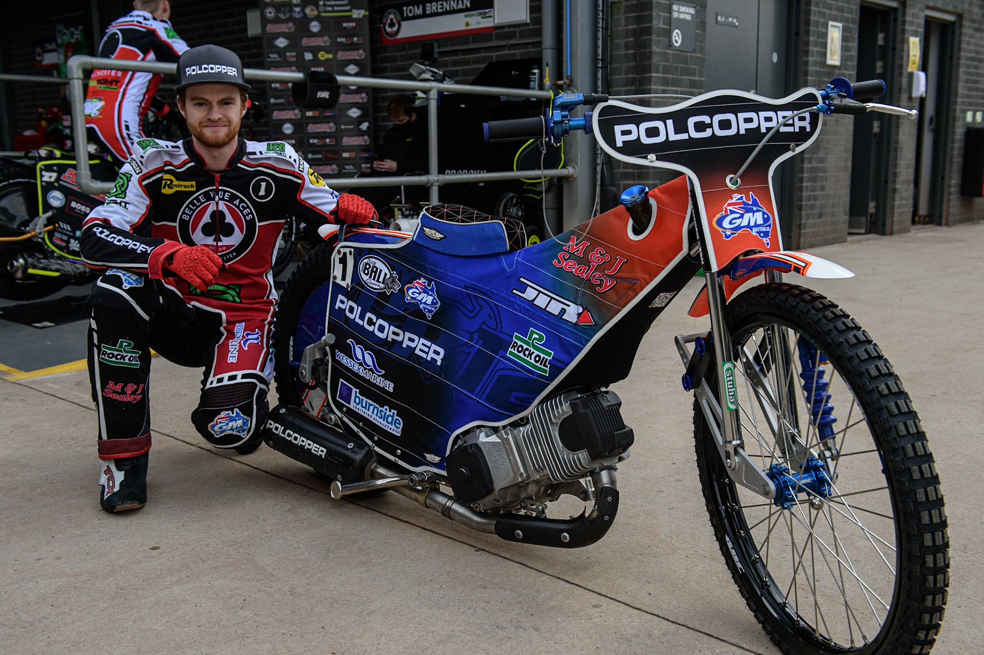 Photo: Ian CharlesBrady Kurtz - Belle Vue AcesBelle Vue Press &amp; Practice, , National Speedway Stadium, Manchester Thursday  13  May  2021