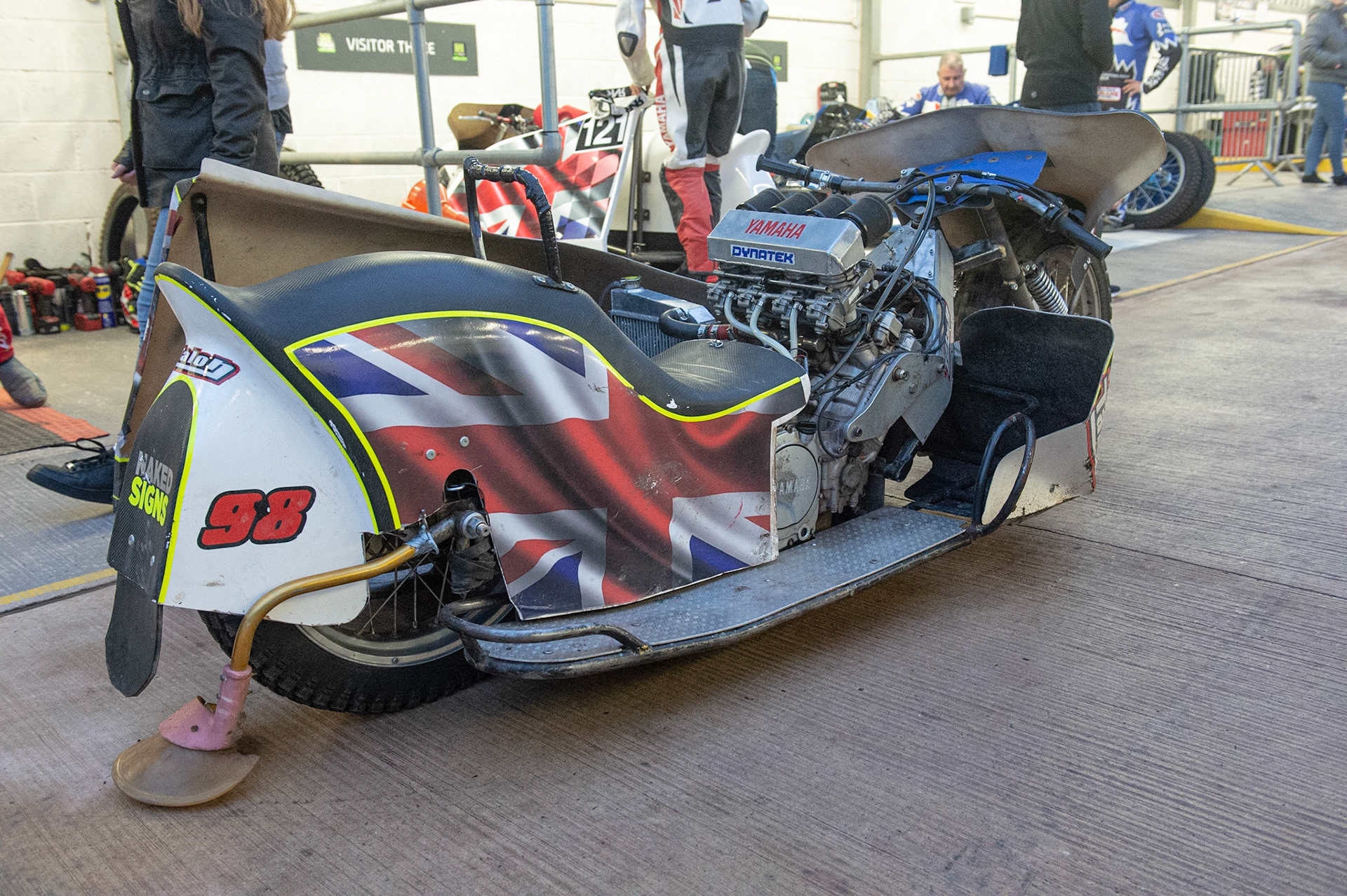MANCHESTER, ENGLAND Joe Mogg & Joe Smith (98) sidecar unit during the  ACU Sidecar Speedway Manchester Masters,  Belle Vue National Speedway Stadium, Manchester Saturday 12 October 2019 (Credit: Ian Charles | MI News)