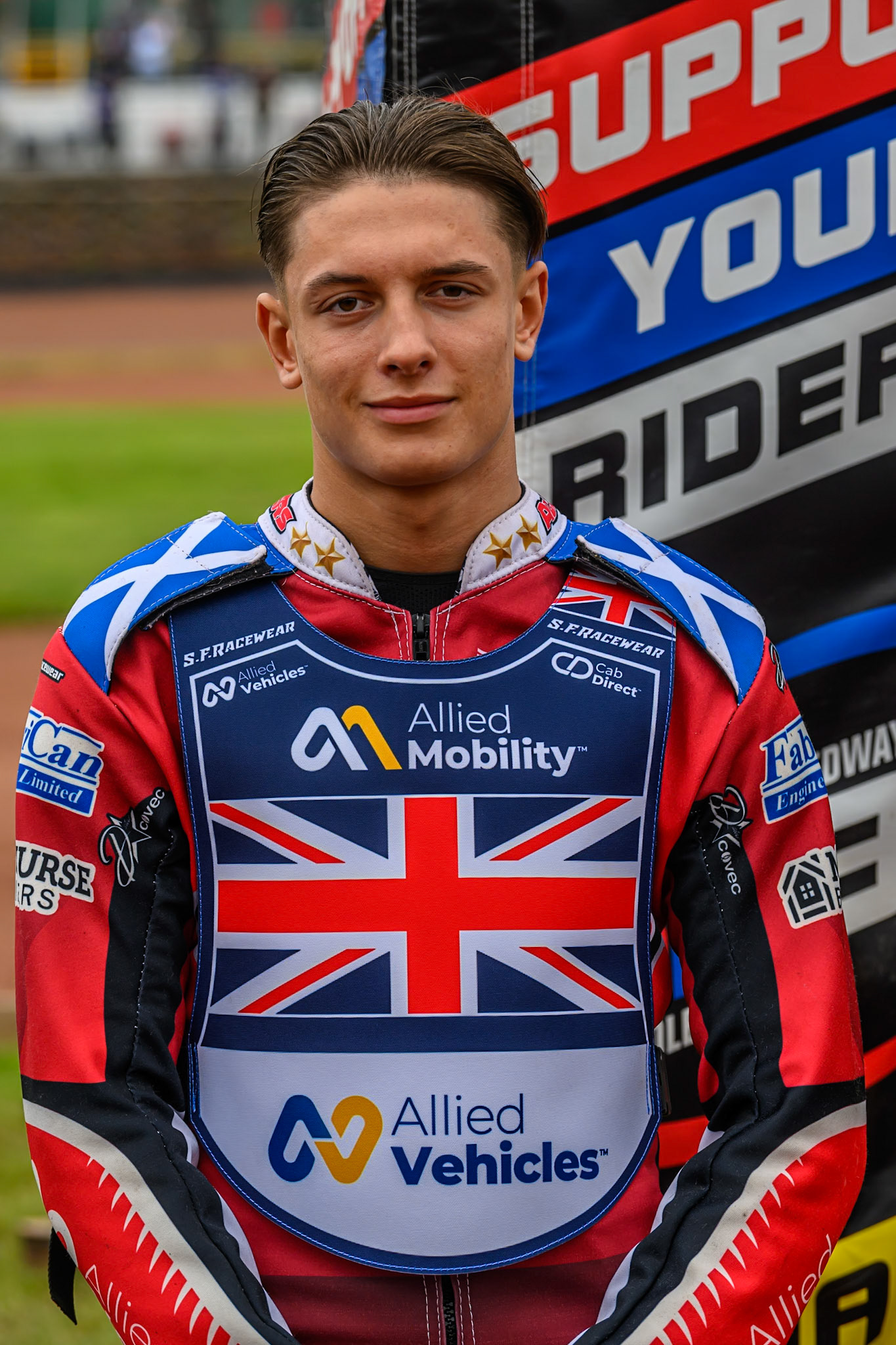 Ashton Boughen of Great Britain during the FIM SGP2 Qualifying Round at the Peugeot Ashfield Stadium in Glasgow on Saturday 24th May 2025. (Photo: Ian Charles | MI News)