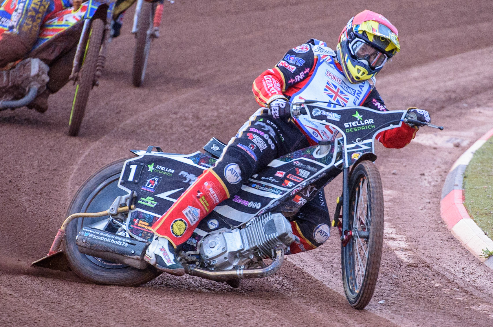 MANCHESTER, UK. AUGUST 16TH   Scott Nicholls  in action  during the Sports Insure British Speedway Finals at the National Speedway Stadium, Manchester on Monday 16th August 2021. (Credit: Ian Charles | MI News)