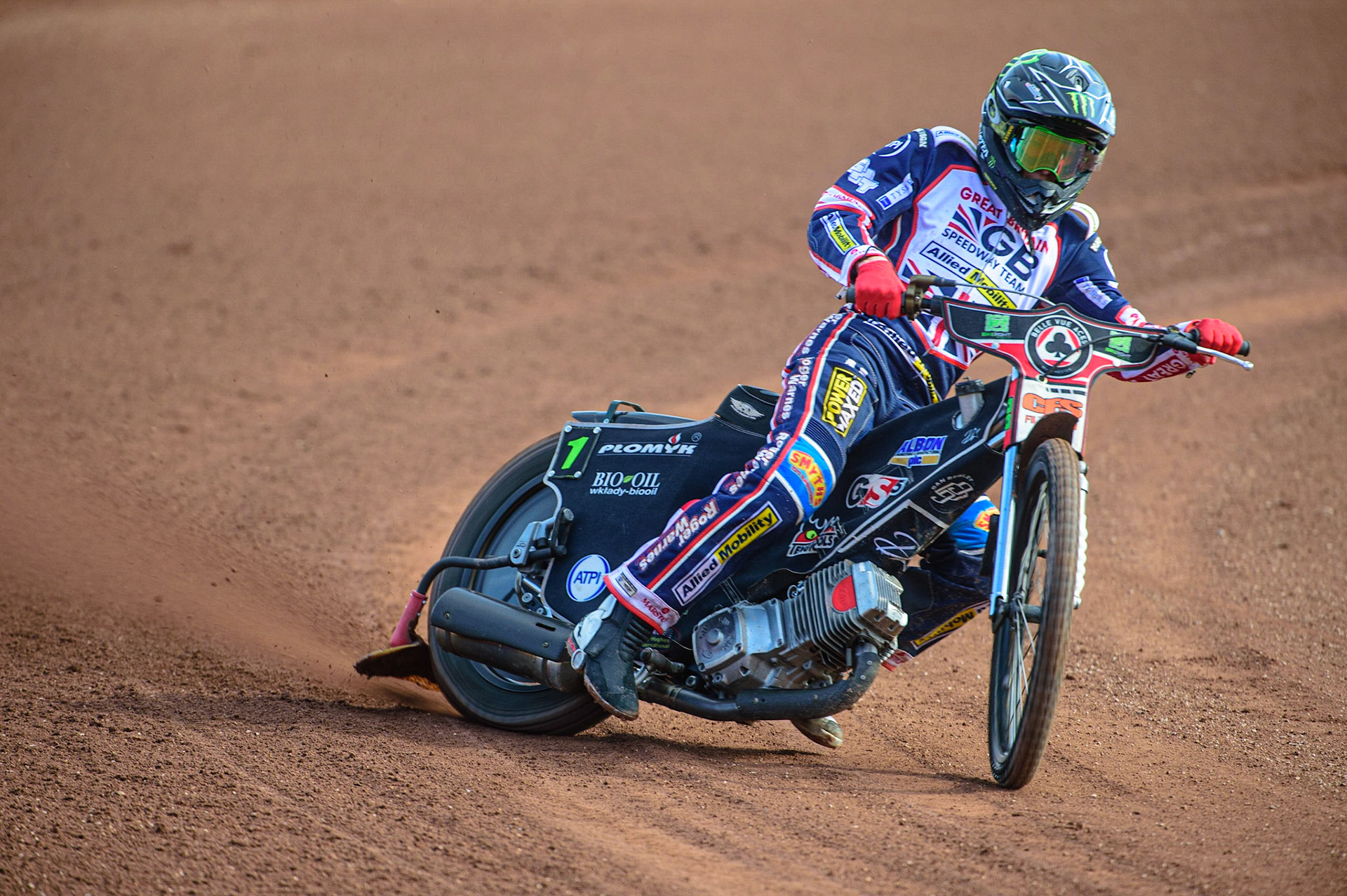 MANCHESTER, UK. MAR 14TH Dan Bewley, former Belle Vue rider gets some practice laps in during the Belle Vue Speedway Media Day at the National Speedway Stadium, Manchester on Monday 14th March 2022. (Credit: Ian Charles | MI News)