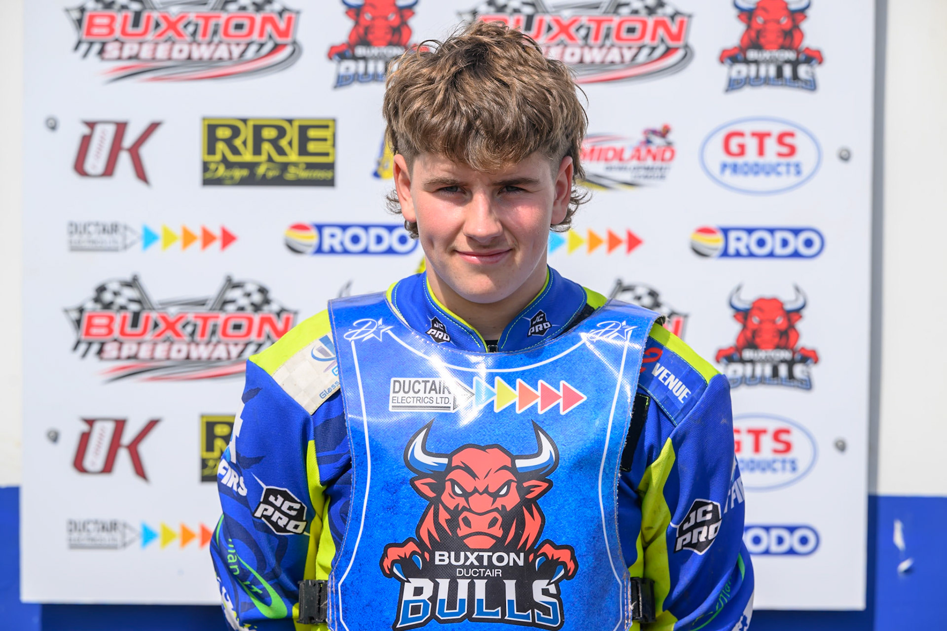 Will Boraston of Buxton Bulls during the WSRA National Development League match between Buxton Bulls and King's Lynn Young Stars at Hi-Edge Speedway, Buxton on Sunday 9th August 2026. (Photo: Ian Charles | MI News)