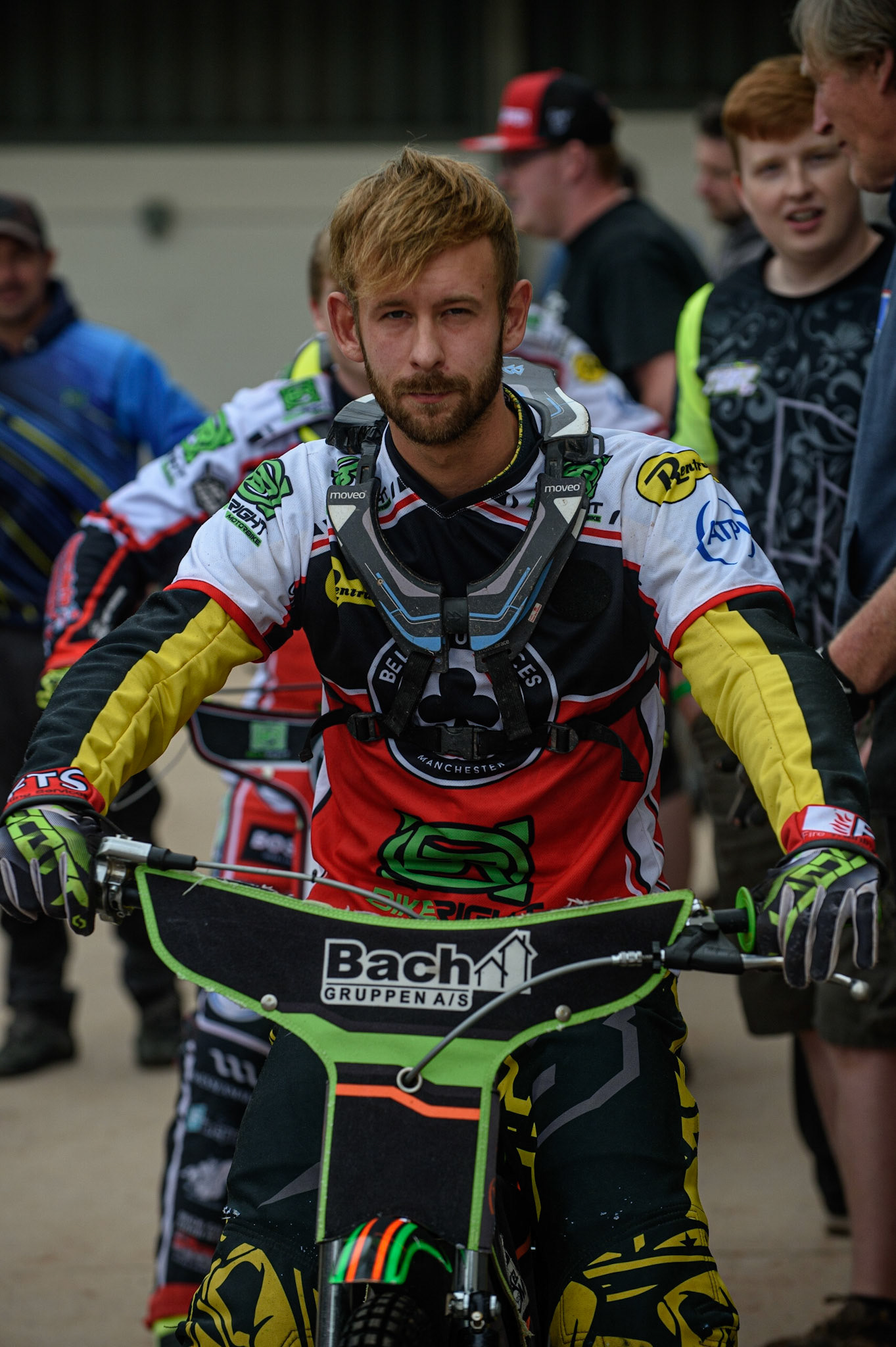 MANCHESTER, UK. AUGUST 30TH Nikolaj B. Jakobsen  waits to go out on the parade during the SGB Premiership match between Belle Vue Aces and Wolverhampton Wolves at the National Speedway Stadium, Manchester on Monday 30th August 2021. (Credit: Ian Charles | MI News)