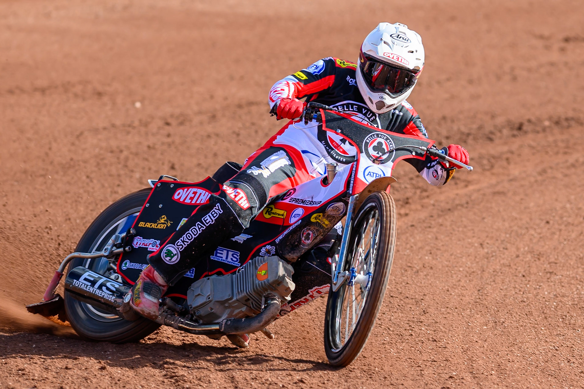 Peter Kildemand of Belle Vue Aces in action during the Belle Vue Aces Media Day at the National Speedway Stadium, Manchester on Wednesday 11th March 2026. (Photo: Ian Charles | MI News)