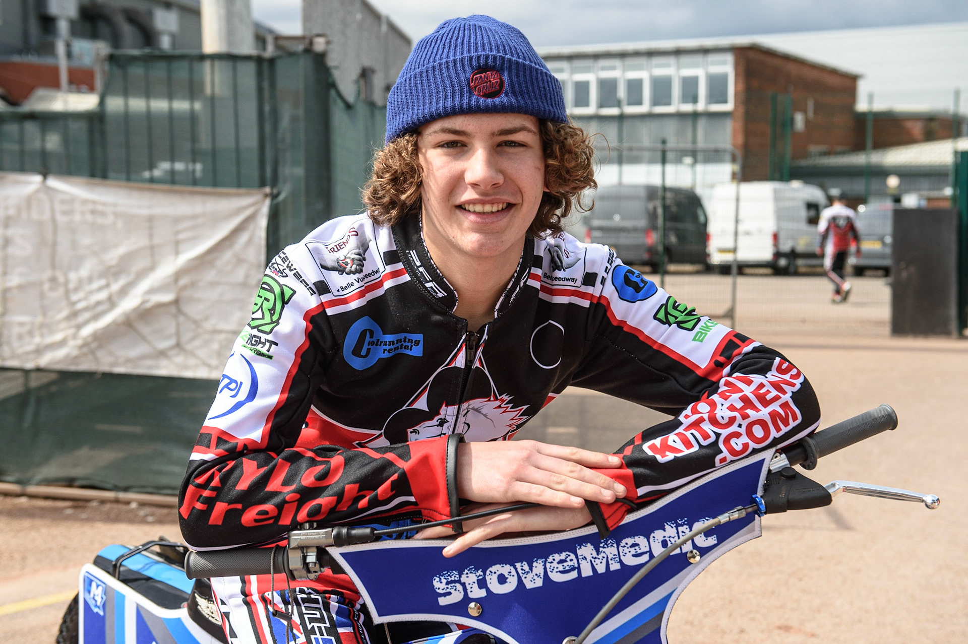 Photo: Ian CharlesHarry McGurk - Belle Vue ColtsBelle Vue Press &amp; Practice, , National Speedway Stadium, Manchester Thursday  13  May  2021