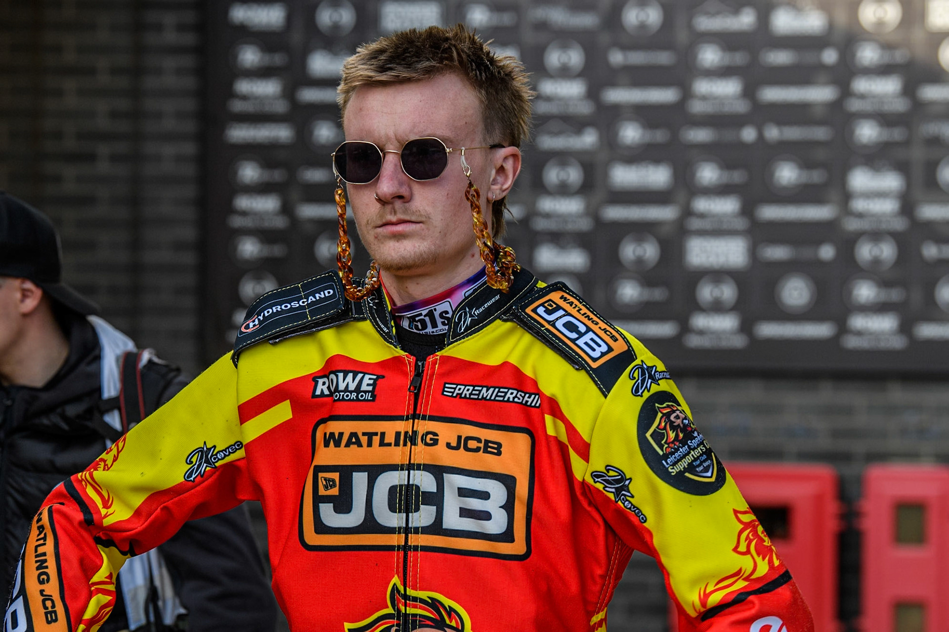 Leicester Lions' Drew Kemp during the Rowe Motor Oil Premiership match between Belle Vue Aces and Leicester Lions at the National Speedway Stadium, Manchester on Monday 19th May 2025. (Photo: Ian Charles | MI News)