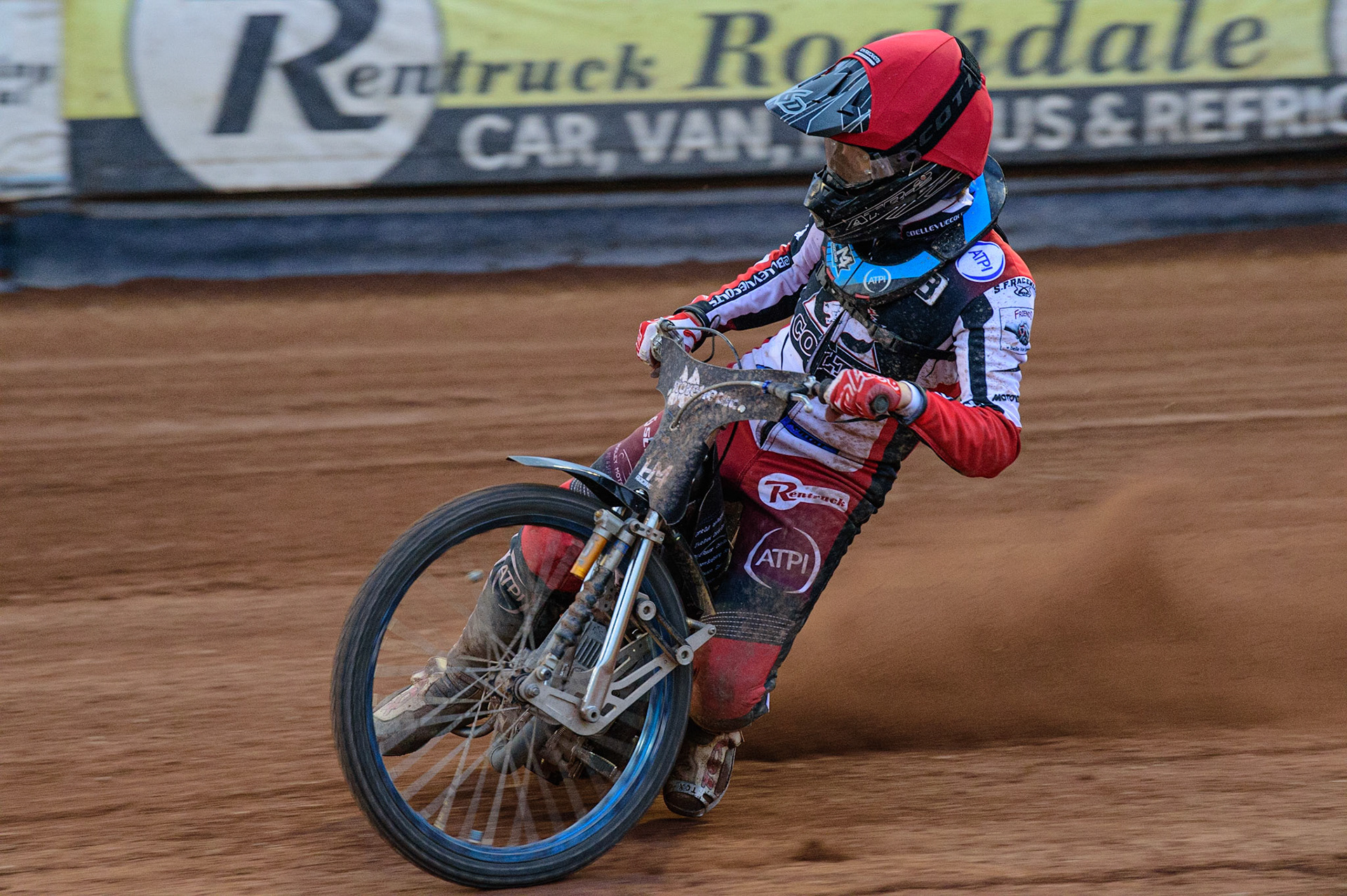 MANCHESTER, UK. JUN 24TH  Harry McGurk  in action  for Belle Vue Cool Running Colts  during the National Development League match between Belle Vue Colts and Berwick Bullets at the National Speedway Stadium, Manchester on Friday 24th June 2022. (Credit: Ian Charles | MI News)