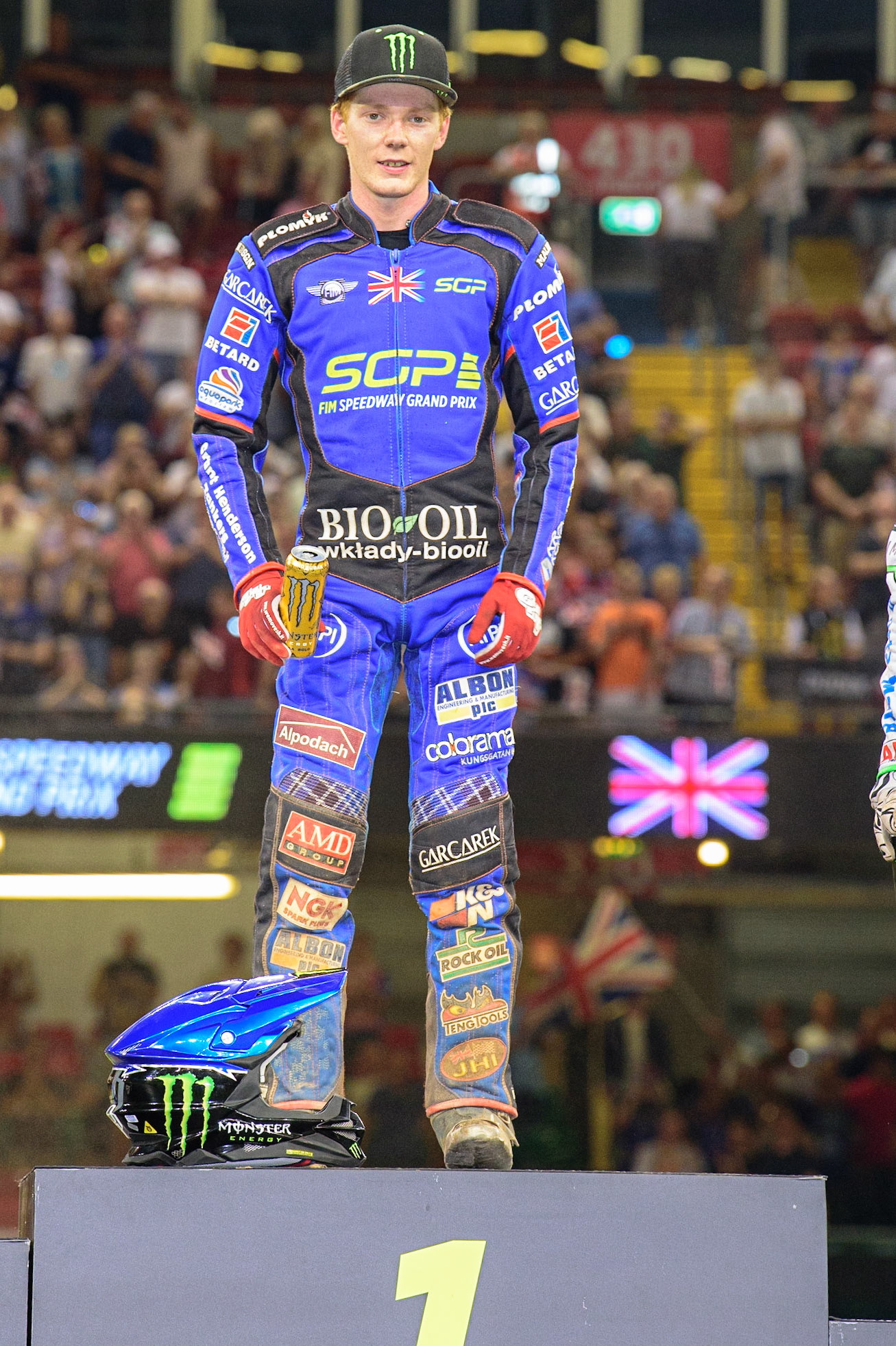 Dan Bewley (99) - Winner of the FIM  Speedway Grand Prix of Great Britain at the Principality Stadium, Cardiff on Saturday 13th August 2022. (Credit: Ian Charles | MI News