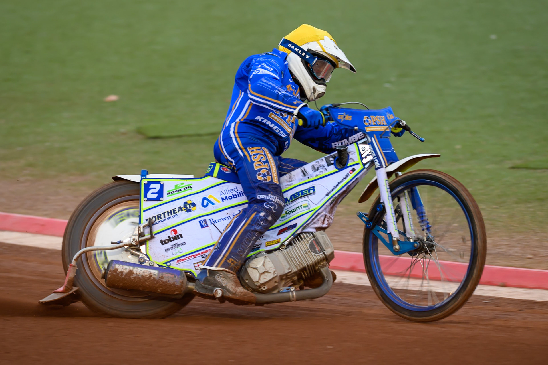 Chris Harris of Kings Lynn Stars in action during the Rowe Motor Oil Premiership match between Belle Vue Aces and King's Lynn Stars at the National Speedway Stadium, Manchester on Monday 29th June 2026. (Photo: Ian Charles | MI News)
