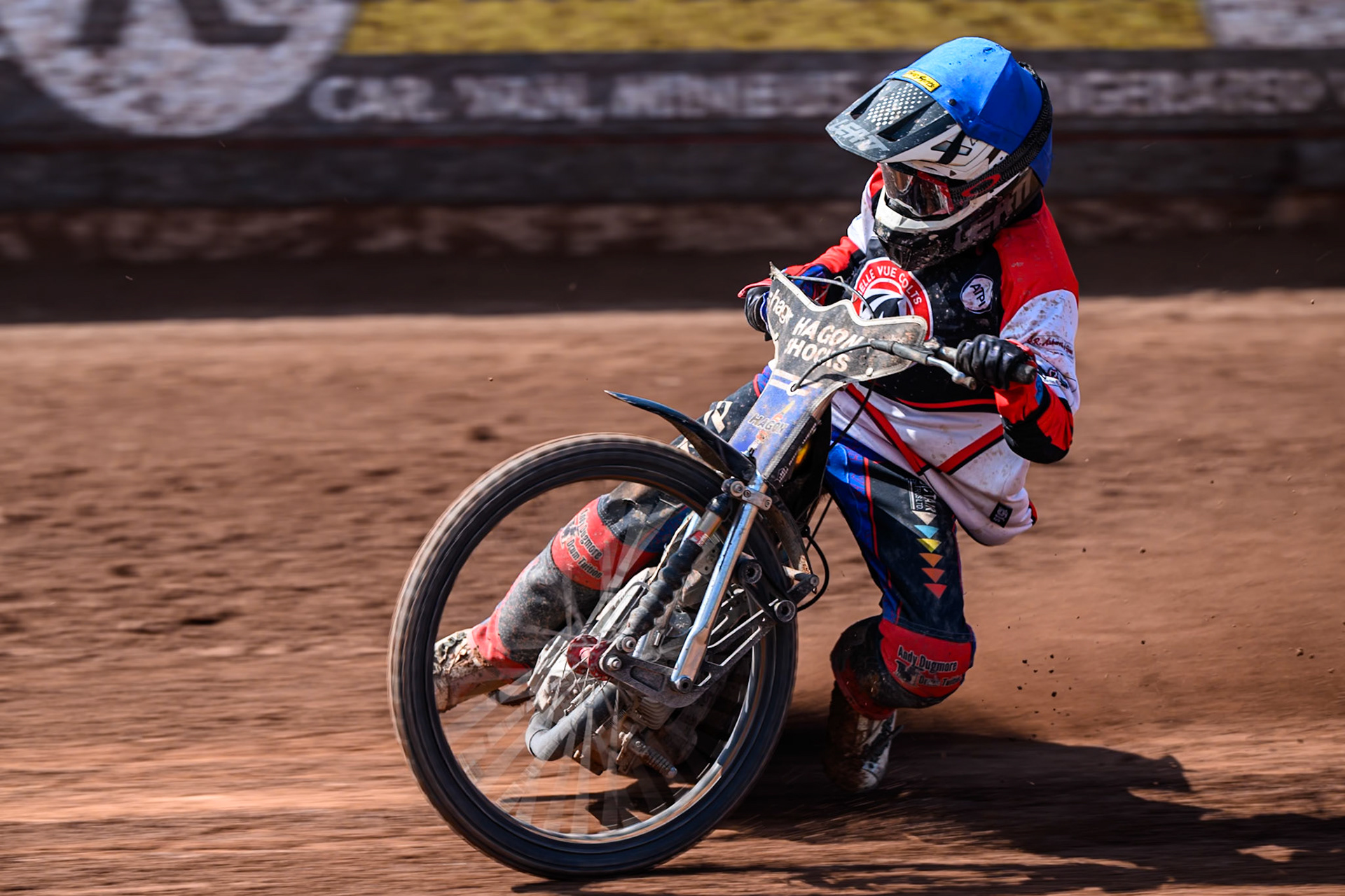 Harry Fletcher of Belle Vue Colts  in action during the WSRA National Development League match between Belle Vue Colts and Middlesbrough Tigers at the National Speedway Stadium, Manchester on Sunday 10th August 2025. (Photo: Mark Fletcher | MI News)