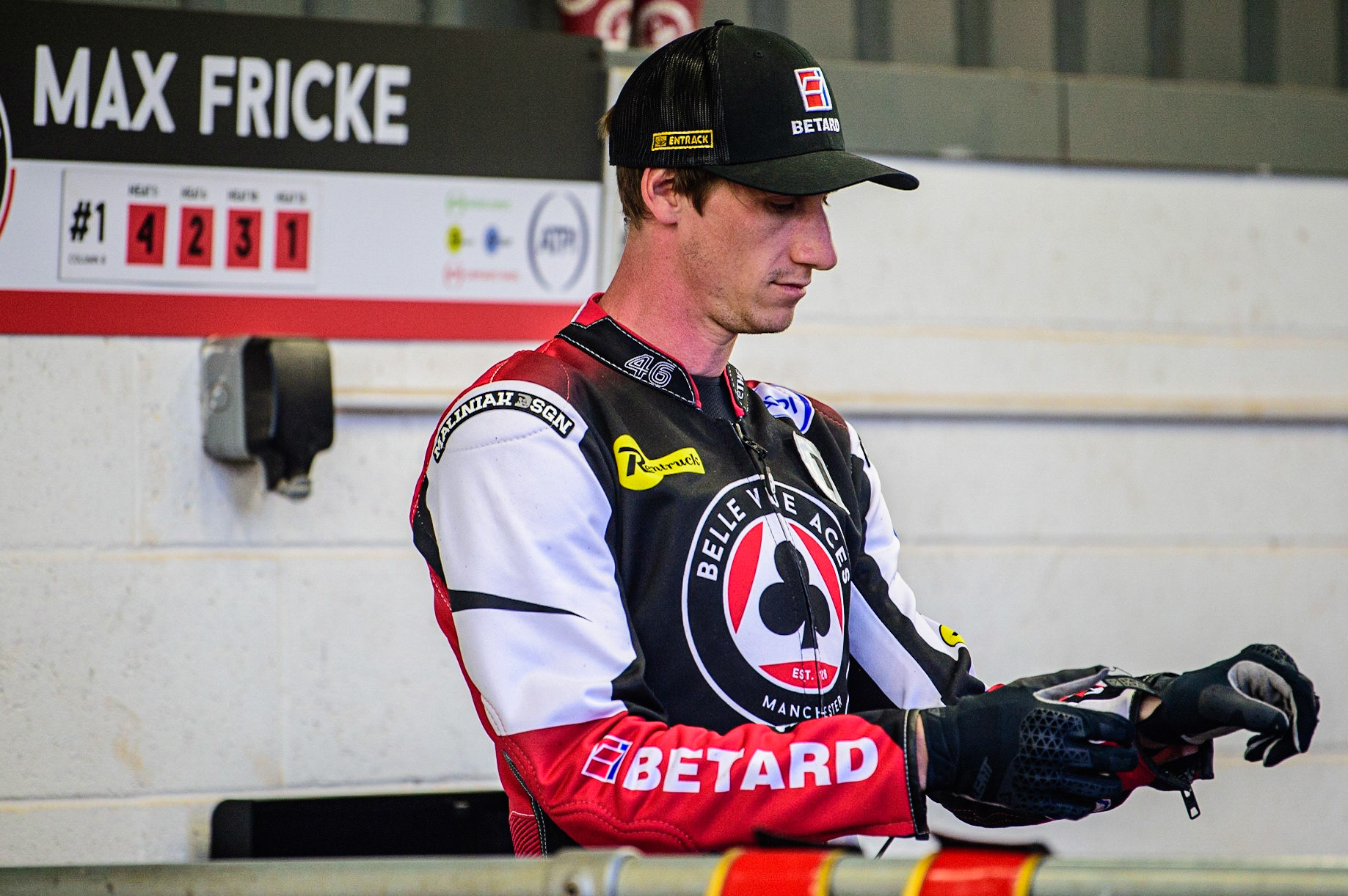 Max Fricke  - Belle Vue ATPI Aces  during the SGB Premiership match between Belle Vue Aces and Sheffield Tigers at the National Speedway Stadium, Manchester on Monday 5th September 2022. (Credit: Ian Charles | MI News)