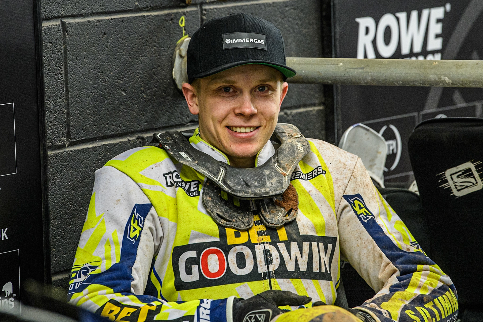 Oxford Spires' Francis Gusts during the Rowe Motor Oil Premiership match between Belle Vue Aces and Oxford Spires at the National Speedway Stadium, Manchester on Monday 14th April 2025. (Photo: Ian Charles | MI News)