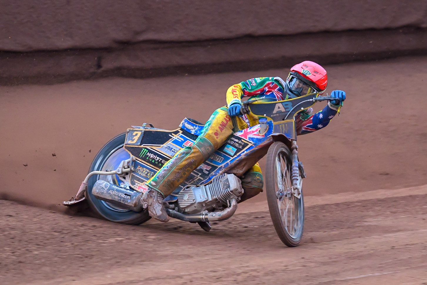 Jack Holder of Australia in action during the Speedway GP Qualifying Round 3 at Allied Ashfield Stadium, Glasgow on Saturday 30th May 2026. (Photo: Ian Charles | MI News)