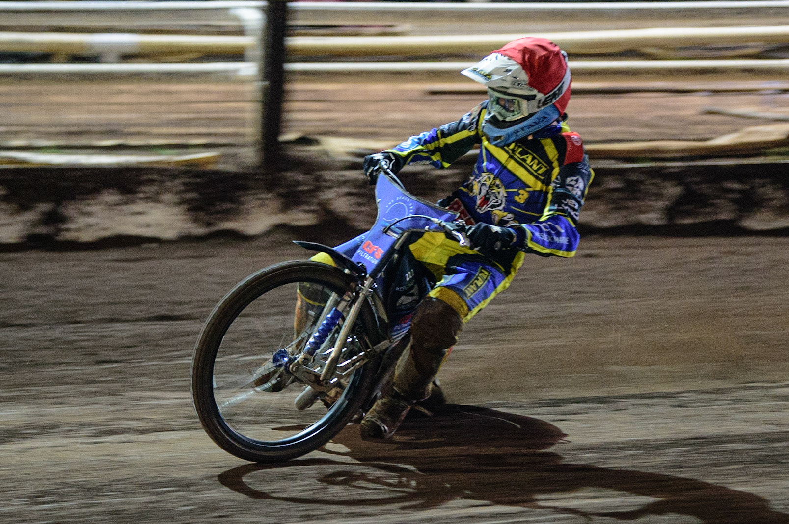 Adam Ellis  in action  for Sheffield TruPlant Tigers  during the SGB Premiership Grand Final 2nd Leg between Sheffield Tigers and Belle Vue Aces at Owlerton Stadium, Sheffield on Thursday 13th October 2022. (Credit: Ian Charles | MI News)