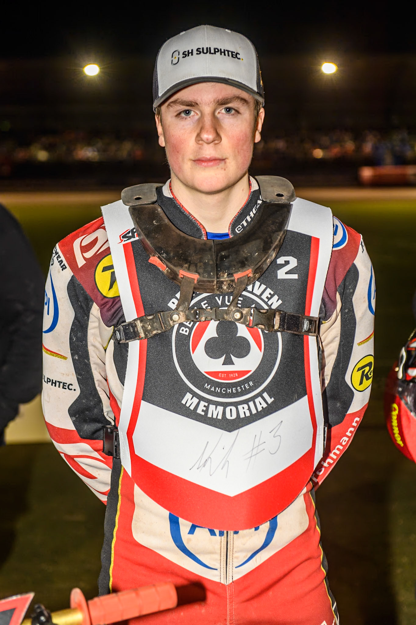 Germany's Norick Blödorn during the Peter Craven Memorial Trophy meeting at the National Speedway Stadium, Manchester on Monday 18th March 2024. (Photo: Ian Charles | MI News)