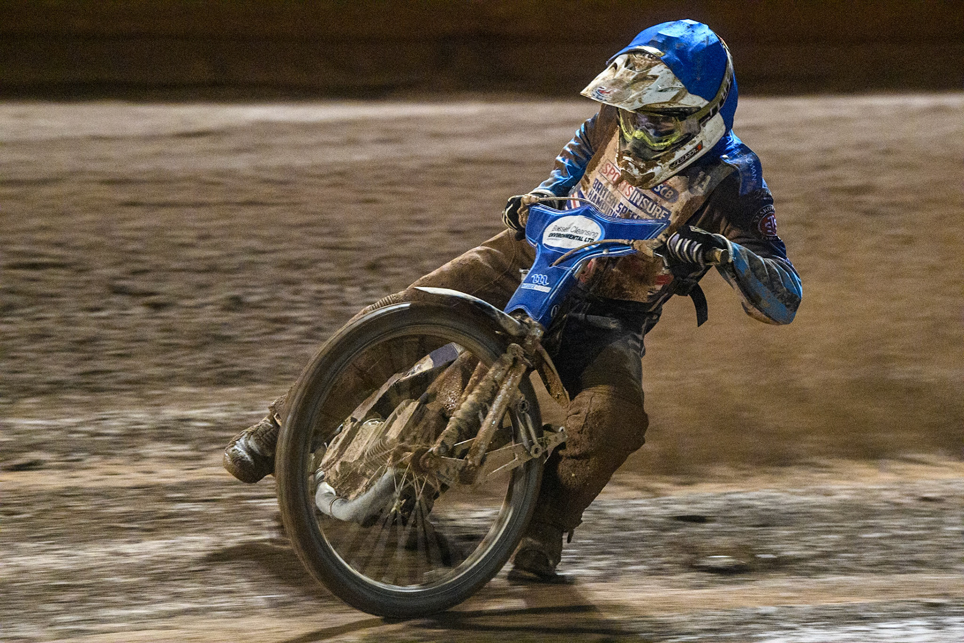 Richard Lawson in action  during the Sports Insure British Speedway Final at the National Speedway Stadium, Manchester on Monday 14th August 2023. (Photo: Ian Charles | MI News)