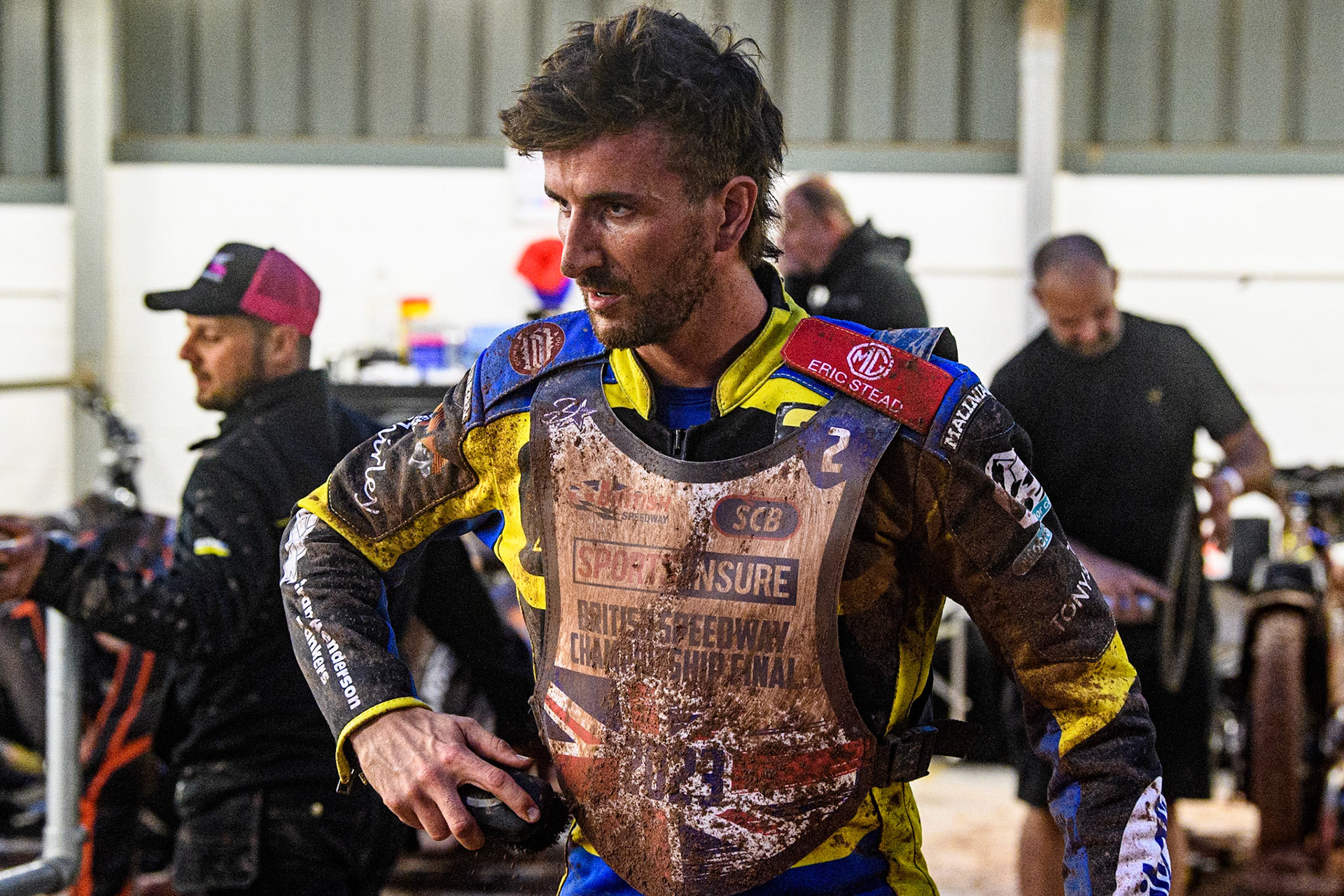 Adam Ellis during the Sports Insure British Speedway Final at the National Speedway Stadium, Manchester on Monday 14th August 2023. (Photo: Ian Charles | MI News)