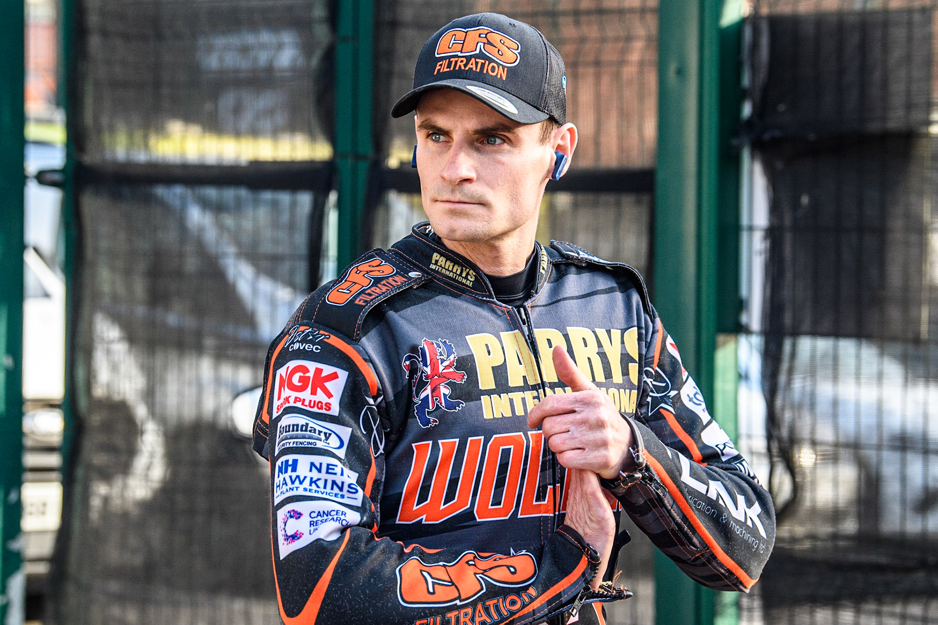 Steve Worrall - Parry's International Wolves during the Sports Insure Premiership Knock Out Cup Quarter Final 2nd Leg between Belle Vue Aces and Wolverhampton Wolves at the National Speedway Stadium, Manchester on Thursday 18th May 2023. (Photo: Ian Charles | MI News)