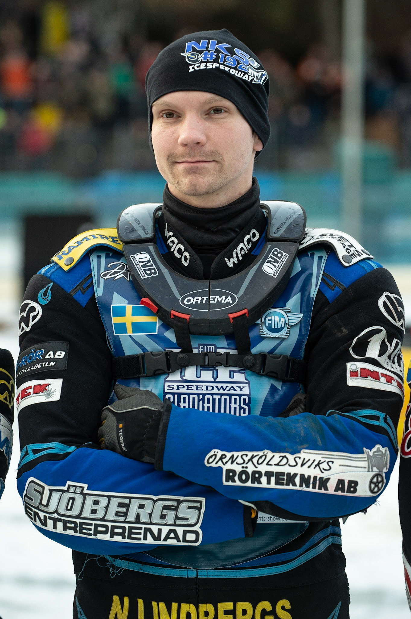 BERLIN GERMANY  - February 29  Niclas Svensson of Sweden  during theIce Speedway of Nations (Day 1) at the Horst-Dohm-Eisstadion, Berlin,  on Saturday 29 February 2020. (Credit: Ian Charles | MI News)