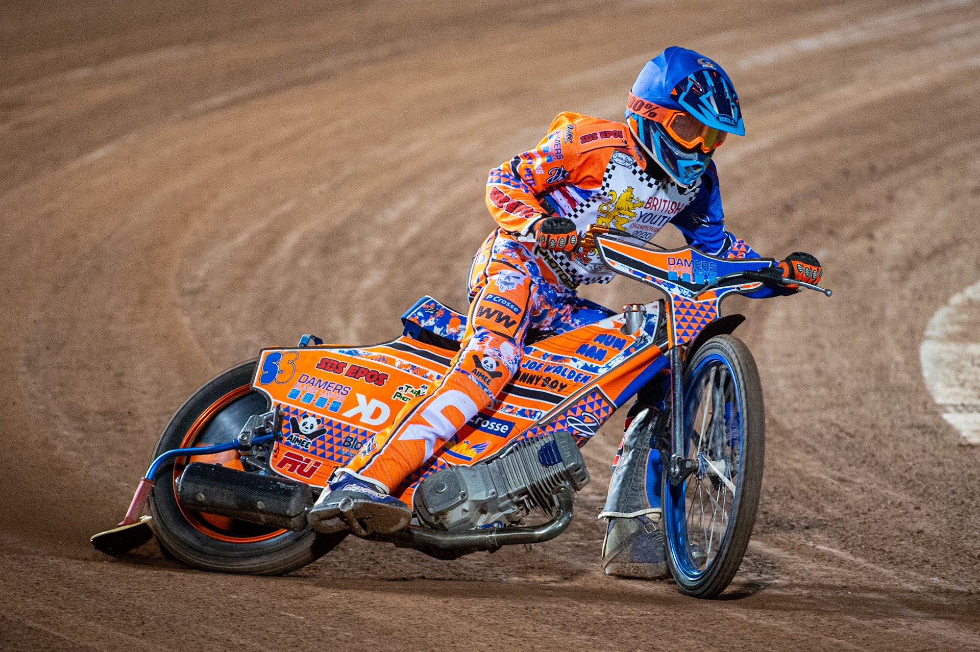 Photo: Ian CharlesSam Peters in action  (500cc B Class) British Youth Speedway Championship (Round 5), National Speedway Stadium, Manchester Saturday  10  October  2020