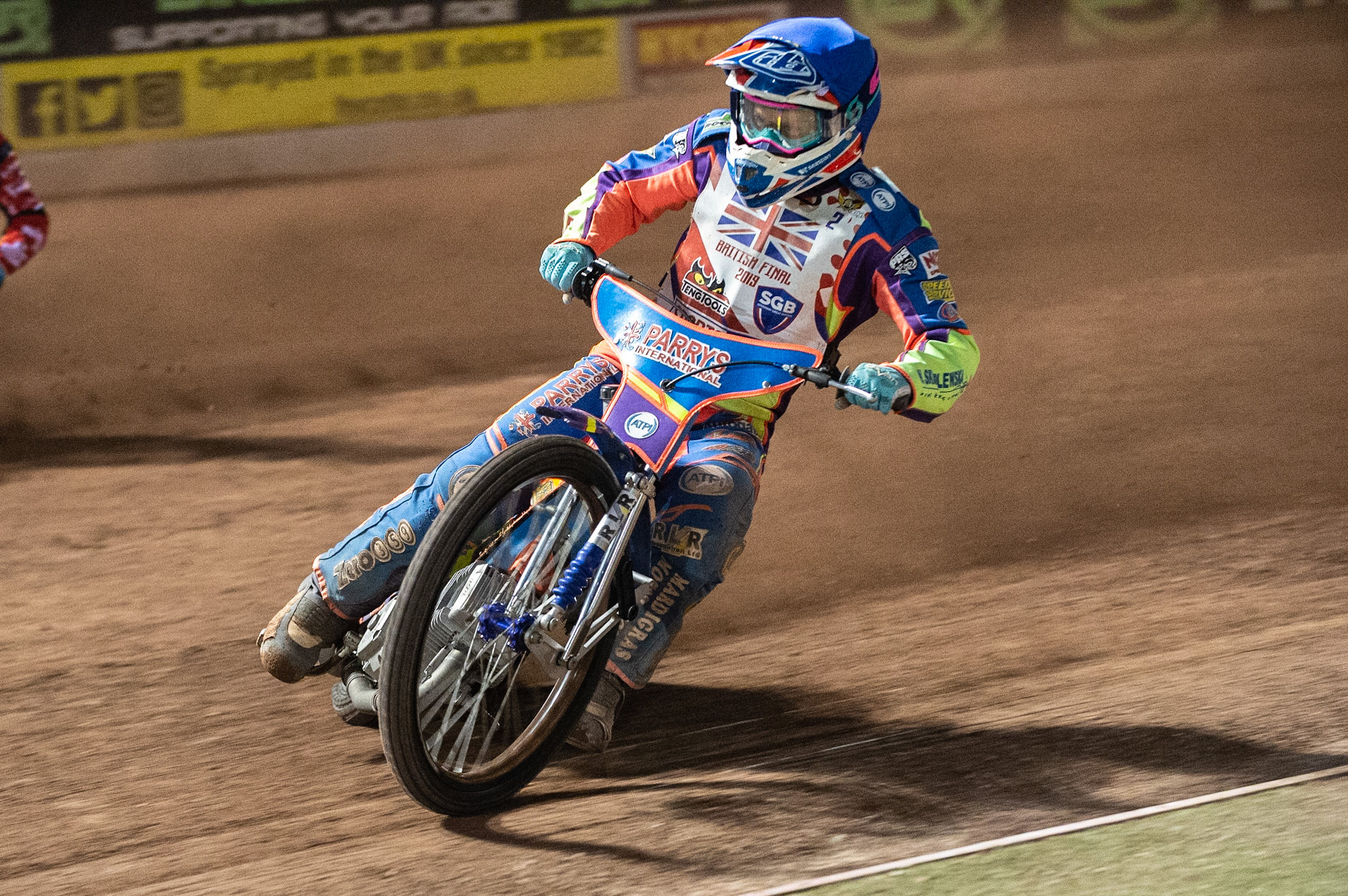 Photo: Ian Charles

Rory Schlein in action 

Sports Insure British Final,  Belle Vue National Speedway Stadium, Manchester Monday 29  July  2019