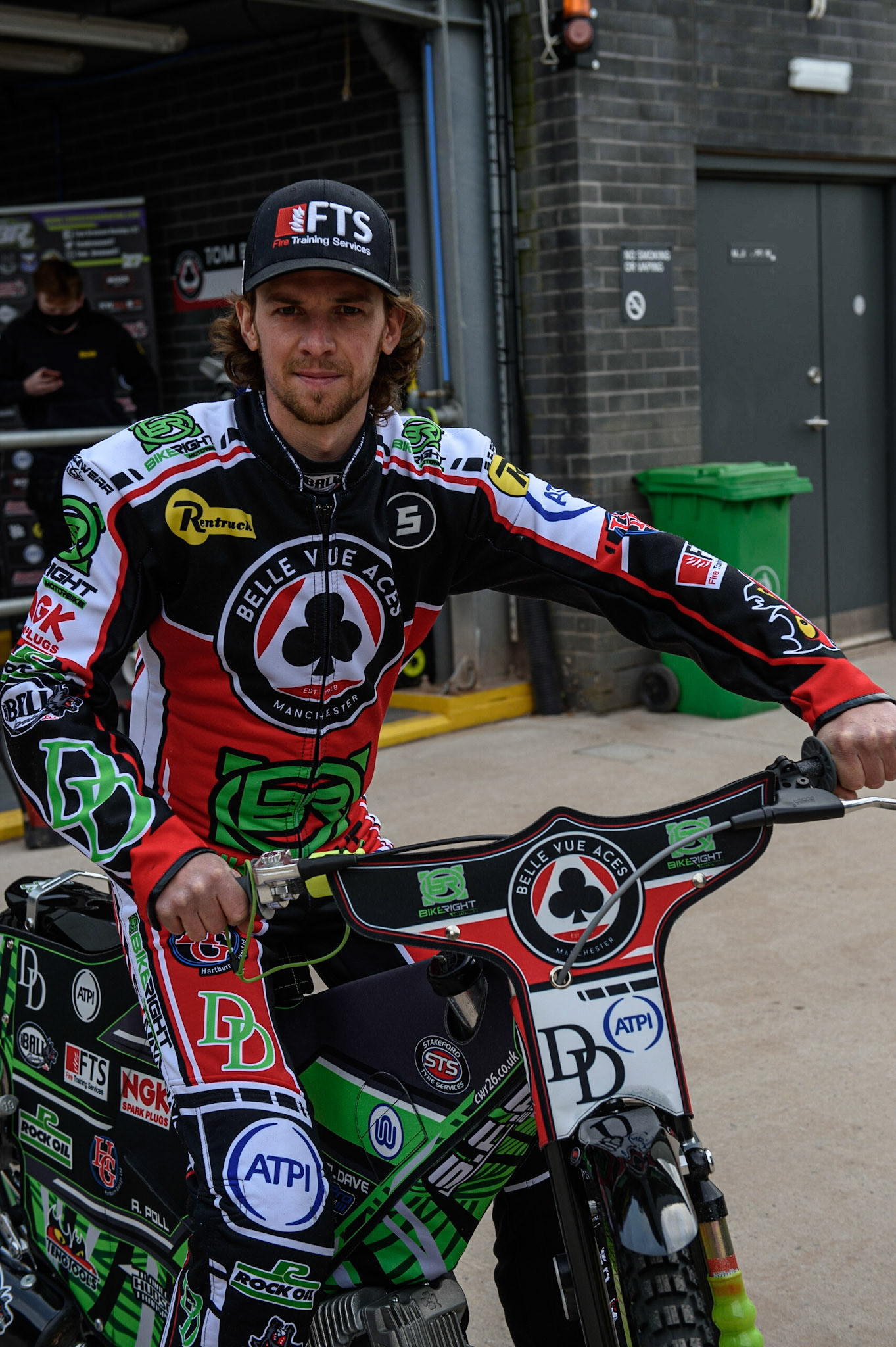 Photo: Ian CharlesCharles Wright - Belle Vue AcesBelle Vue Press &amp; Practice, , National Speedway Stadium, Manchester Thursday  13  May  2021