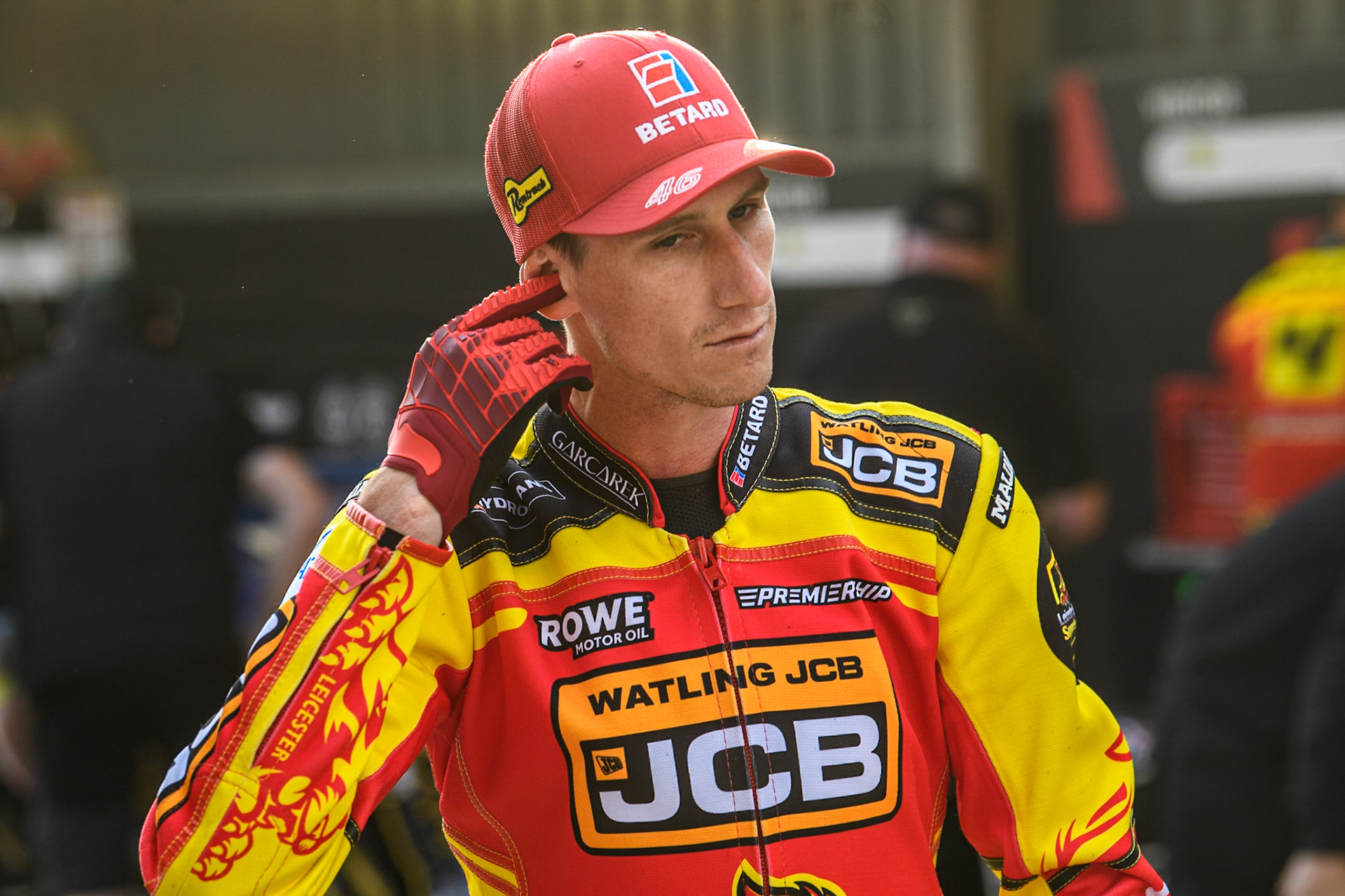Leicester Lions' Max Fricke during the Rowe Motor Oil Premiership match between Belle Vue Aces and Leicester Lions at the National Speedway Stadium, Manchester on Monday 19th May 2025. (Photo: Ian Charles | MI News)